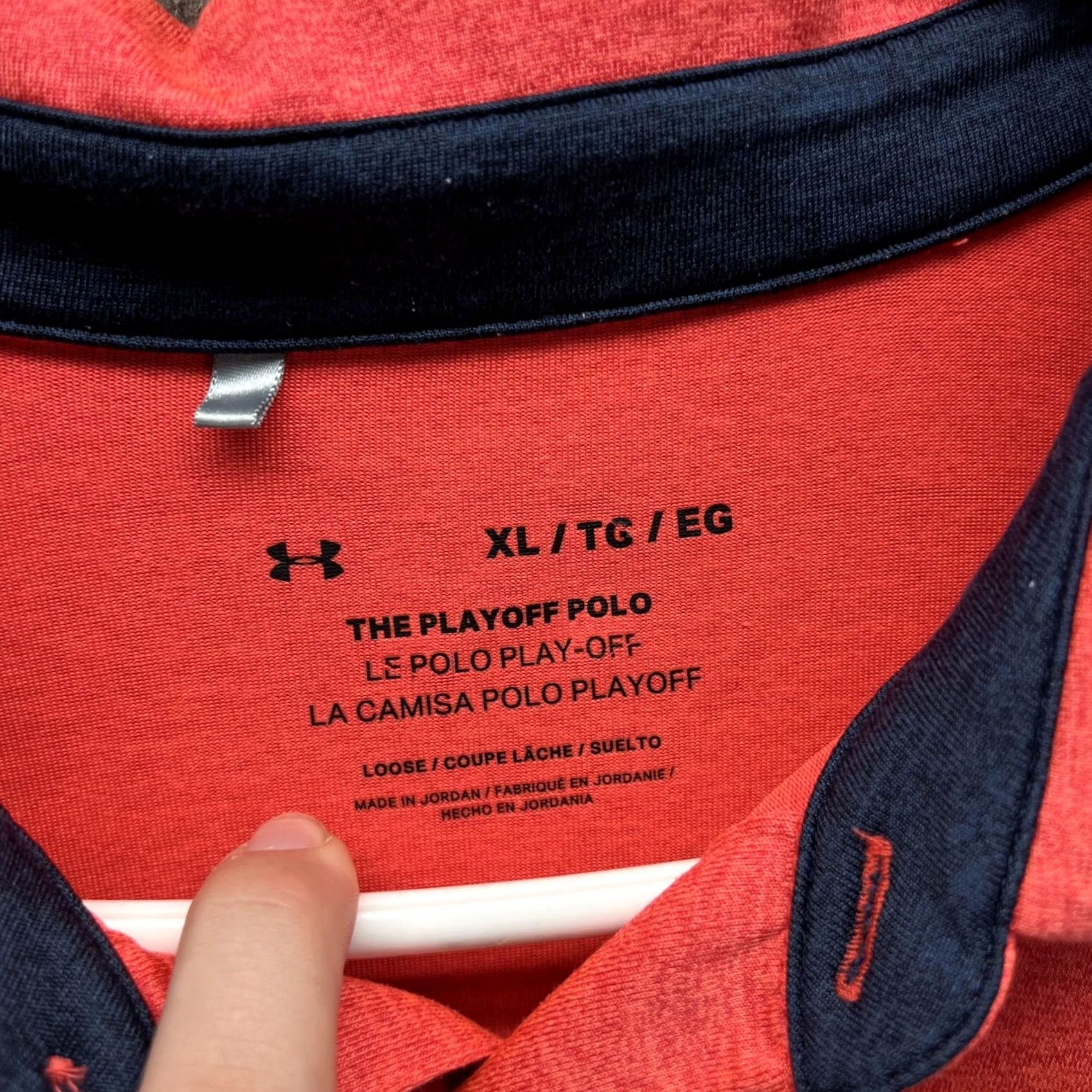 Under Armour Under Armour The Playoff Polo Shirt Mens XL Red Solid Golf Stretch Tagless Polo Shirt Short Sleeve Relaxed Fit Regular Size US XL / EU 56 / 4 - 2 Thumbnail