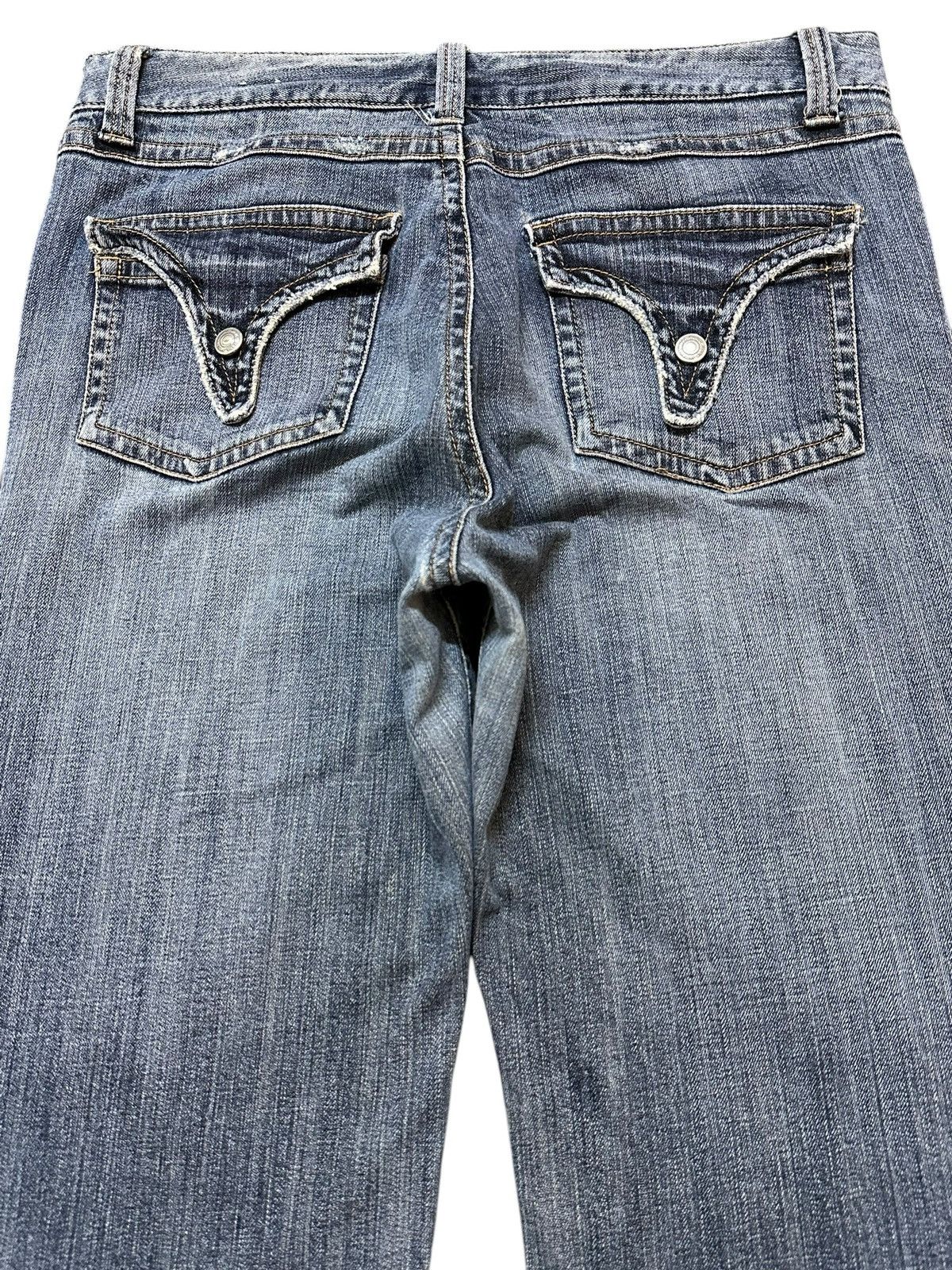 If Six Was Nine Vintage Japanese Brand Blue Wash Style Flare Jeans Size US 32 / EU 48 - 5 Thumbnail