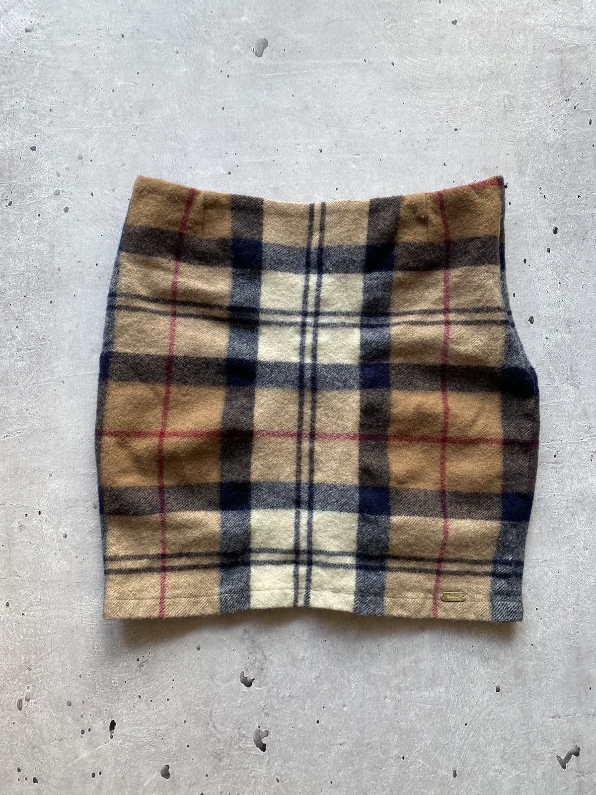 Barbour Vintage Barbour Wool Nova Check Multicolour skirt Y2K Rare Size 32" / US 10 / IT 46 - 1 Thumbnail
