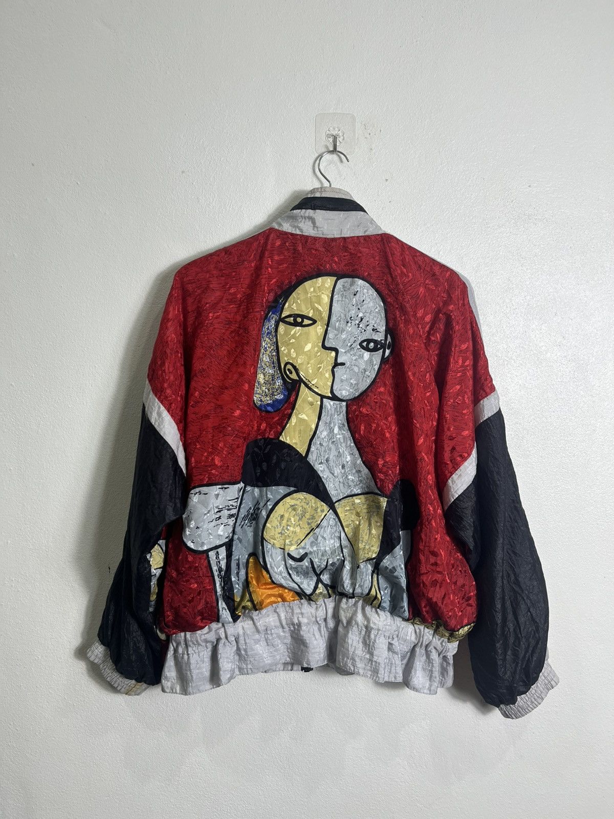 Vintage Vintage 1990’s Picasso Fullprint nylon jacket Size US L / EU 52-54 / 3 - 6 Thumbnail