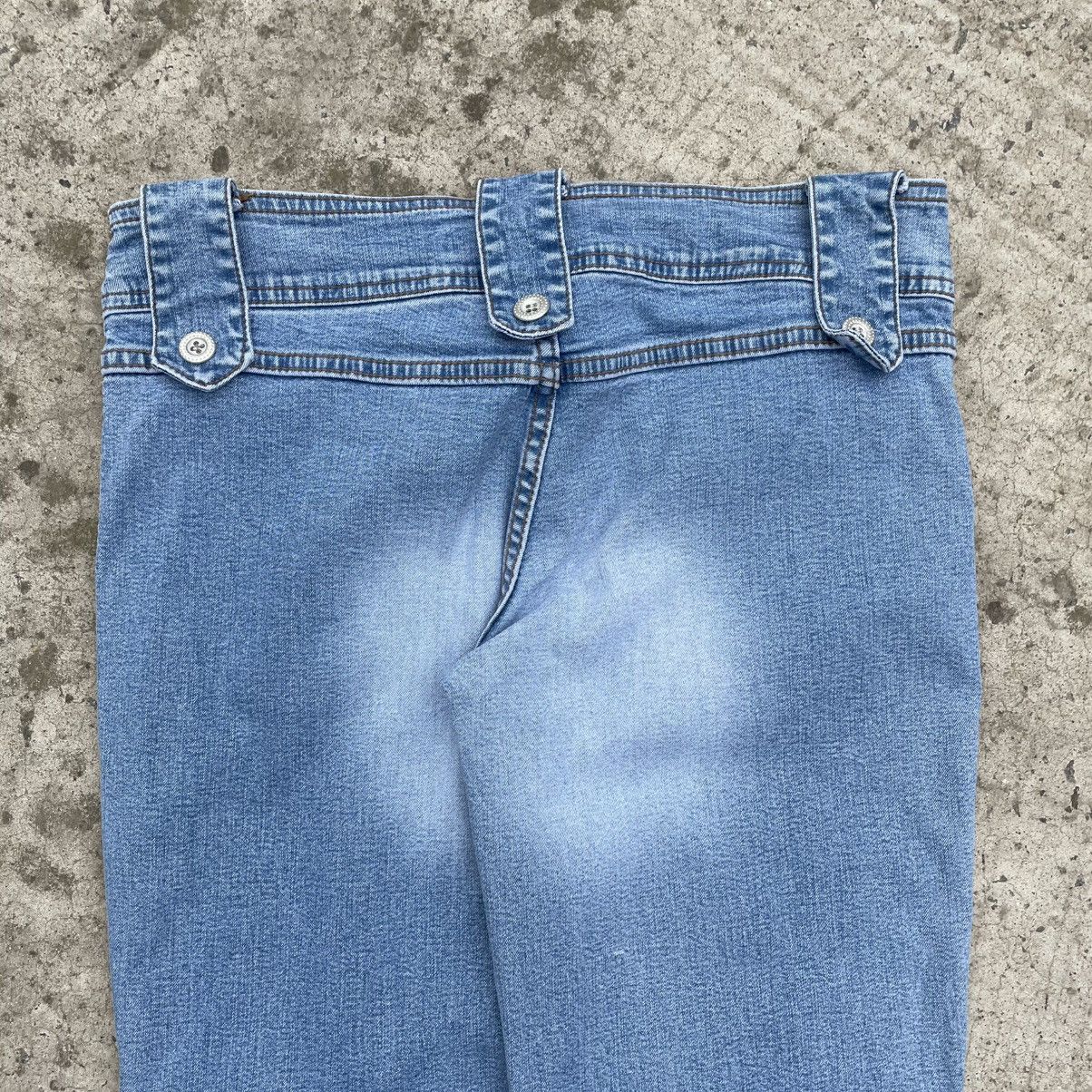 Issey Miyake Vintage Women’s Tramontana Jeans Flared Size L Y2K Hype Size 27" / US 4 / IT 40 - 10 Thumbnail