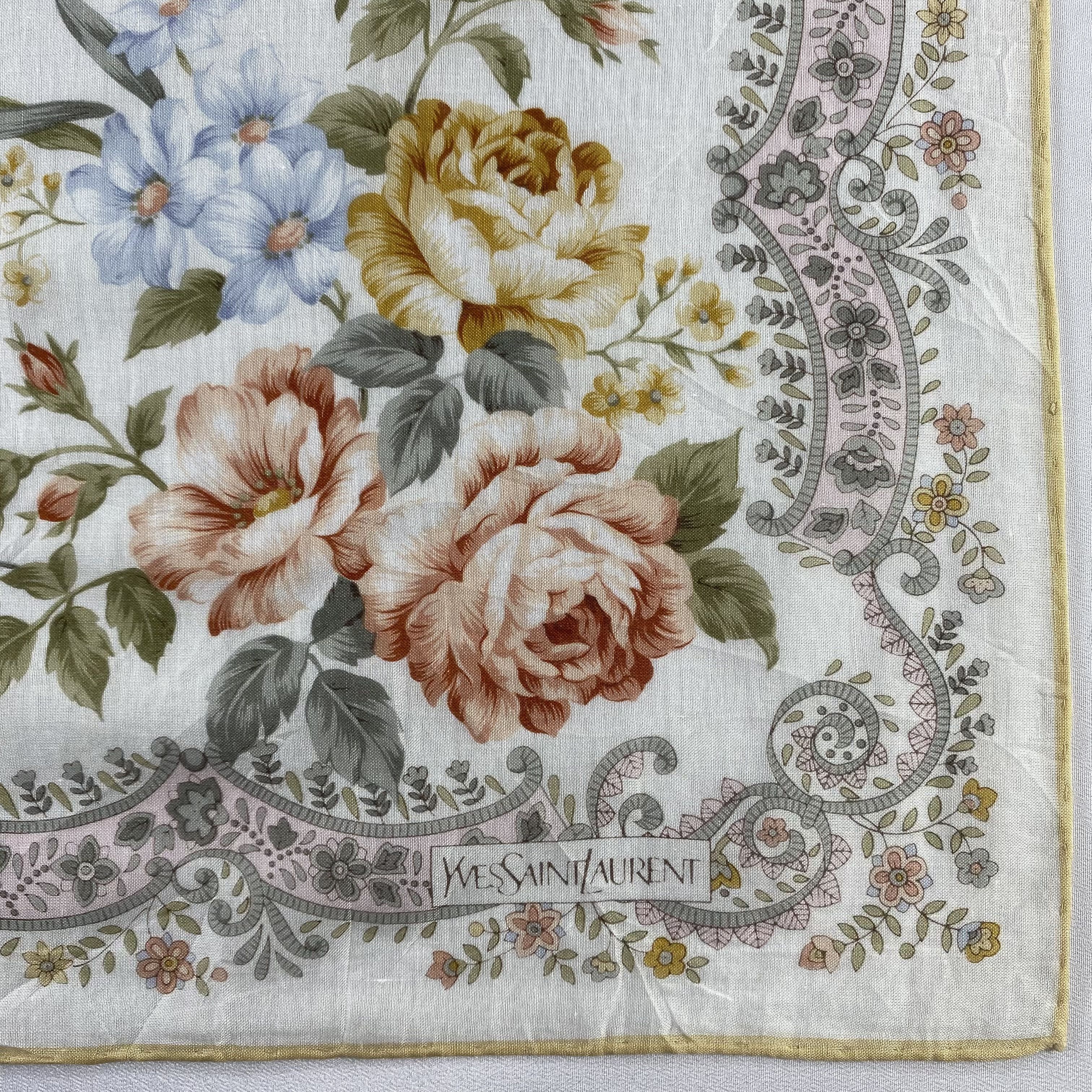 Vintage Yves Saint Laurent Handkerchief / Neckerchief-P1190 Size ONE SIZE - 3 Thumbnail