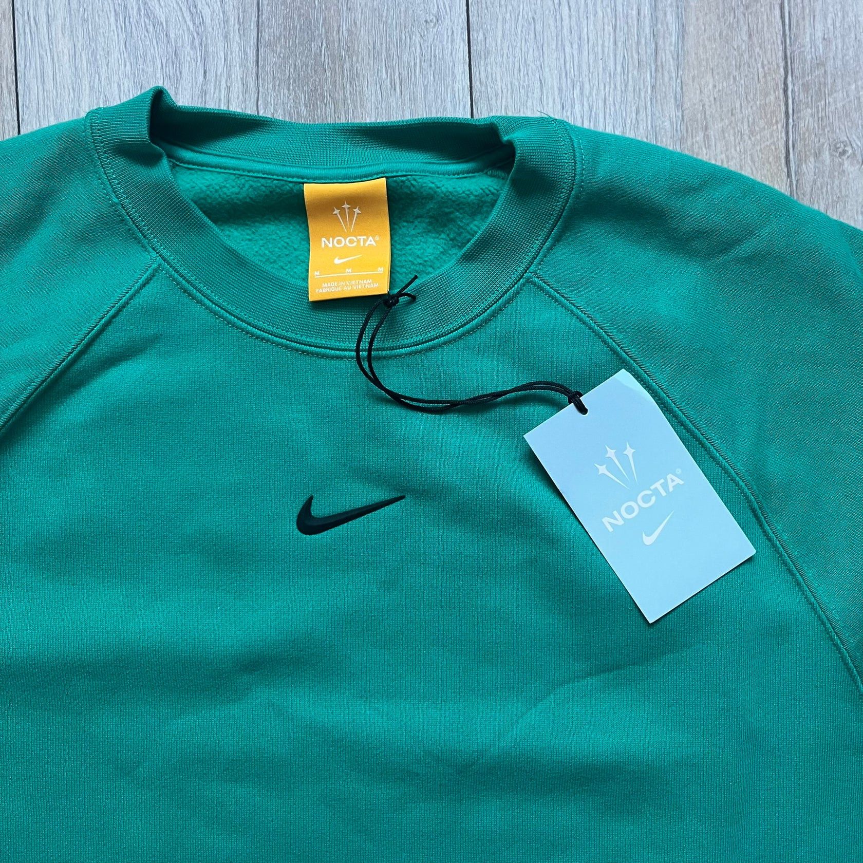NOCTA × Nike Nike x Nocta Fleece Neptune Green Crewneck Sweatshirt Size US M / EU 48-50 / 2 - 2 Thumbnail