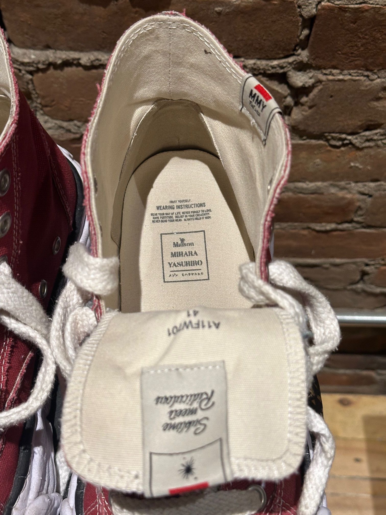 Maison MIHARA YASUHIRO Maison Mihara Yasuhiro Peterson OG Sole High Sneaker – Red Size US 8 / EU 41 - 10 Thumbnail