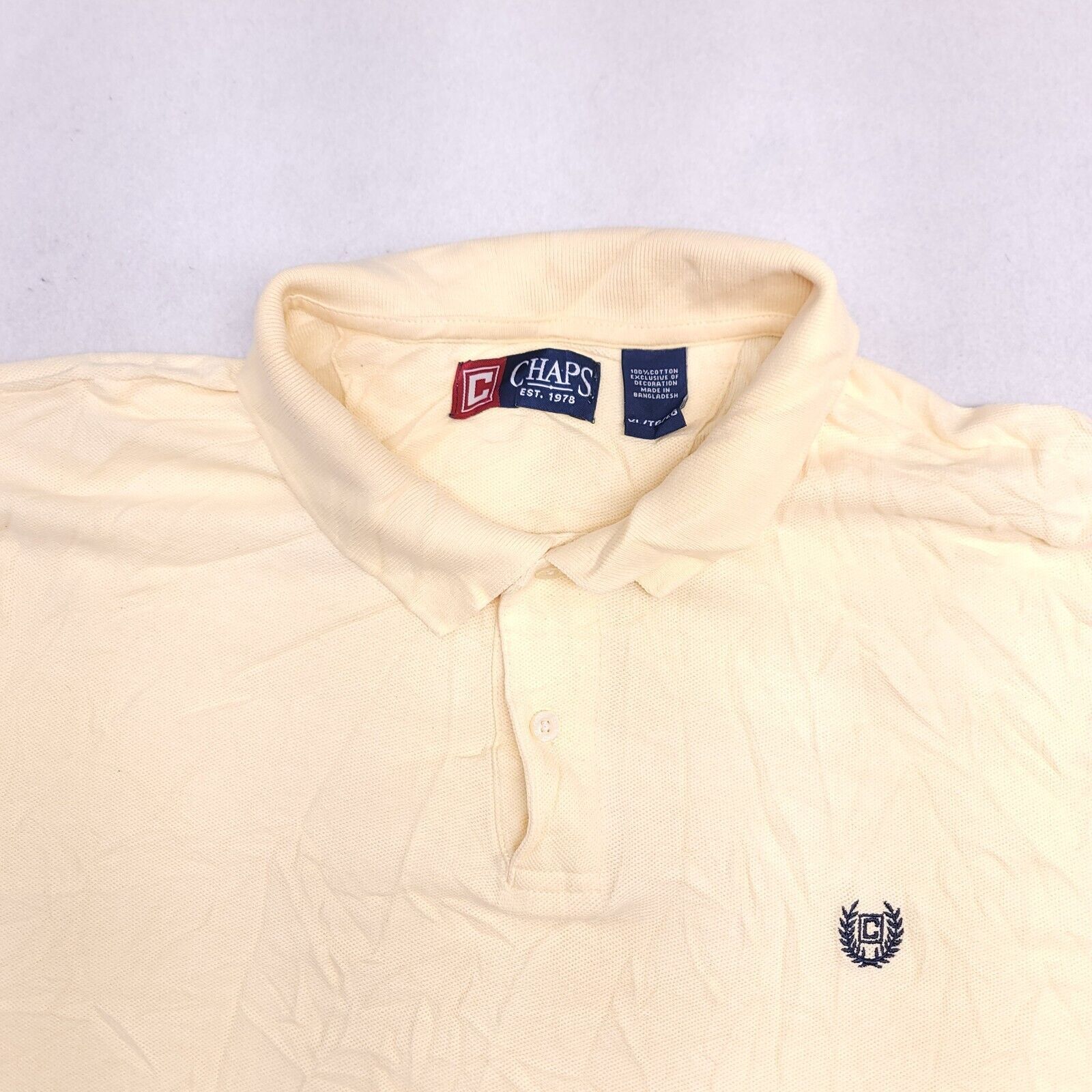 Chaps Chaps Casual Pullover Polo Shirt Adult Mens Size XL Yellow Size US XL / EU 56 / 4 - 1 Thumbnail