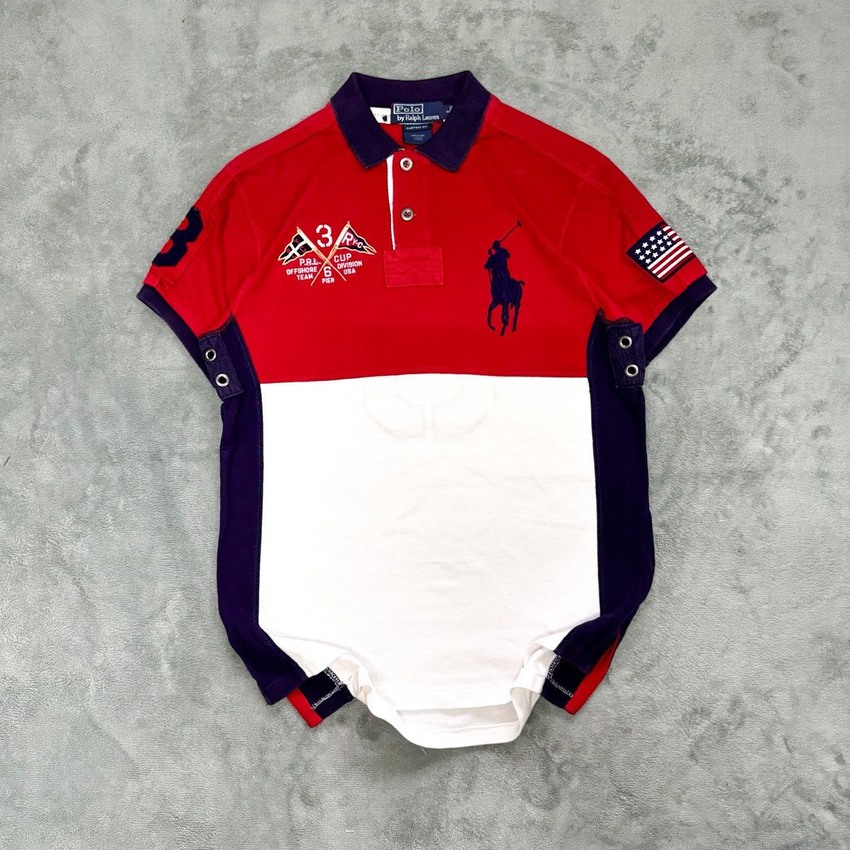 Polo Ralph Lauren × Ralph Lauren × Vintage Polo Ralph Lauren Chief Keef USA 6 Pier Size US S / EU 44-46 / 1 - 1 Thumbnail