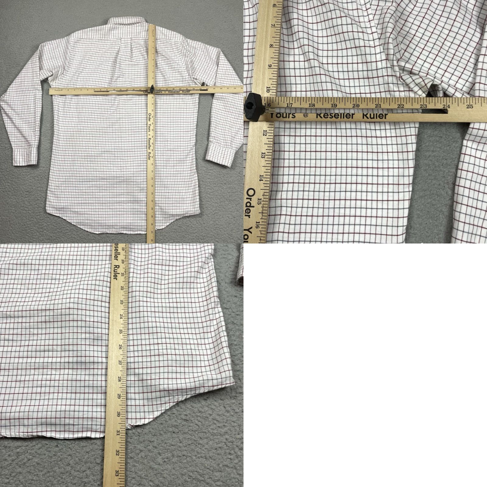 Vintage VINTAGE LL Bean Shirt Mens 15.5 White Plaid Long Sleeve Button Pocket Casual Vtg Size US L / EU 52-54 / 3 - 8 Thumbnail