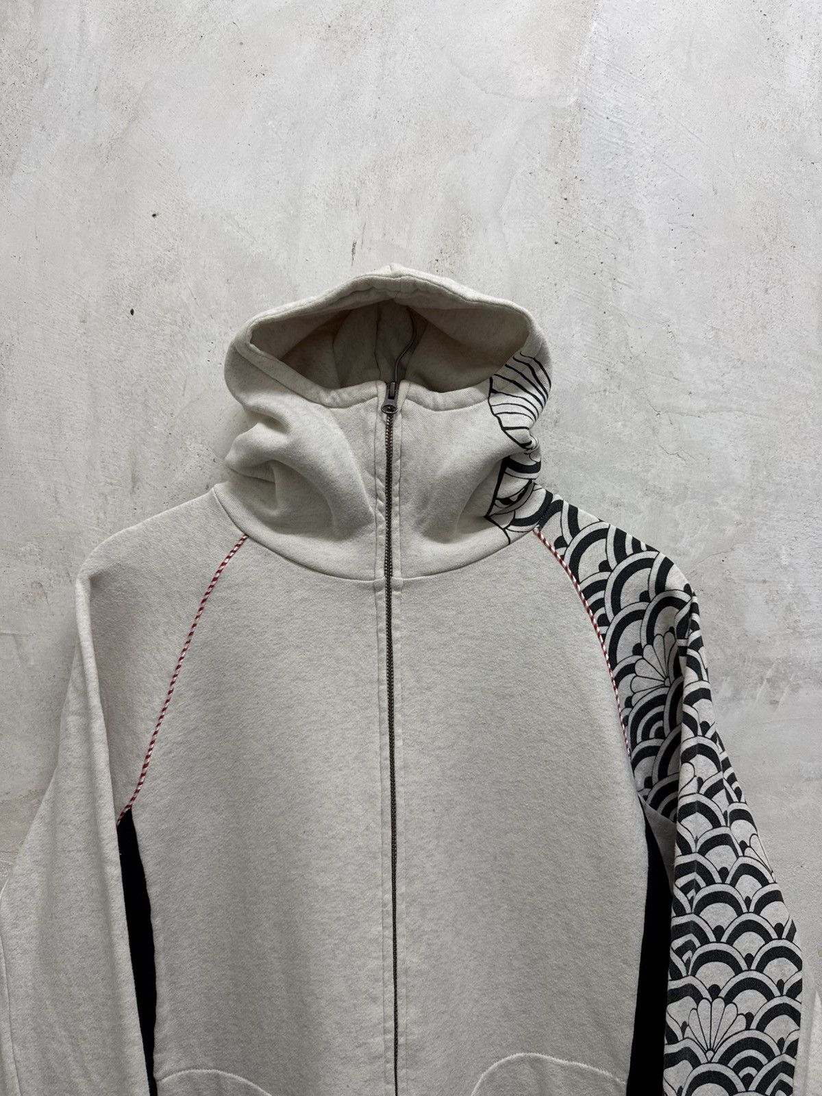 If Six Was Nine Japanese Sukajan Koi Tattoo Zip Up Hoodie Size US M / EU 48-50 / 2 - 2 Thumbnail