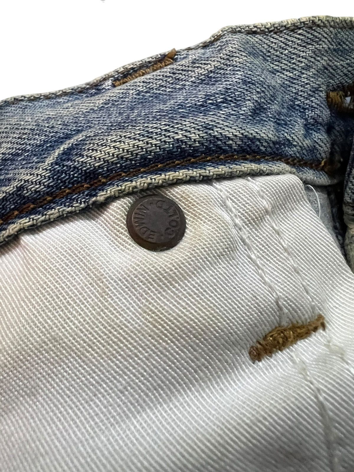 Edwin Vintage Edwin Baggy Distressed Faded Dirty Jean Very Rare Size US 30 / EU 46 - 18 Thumbnail
