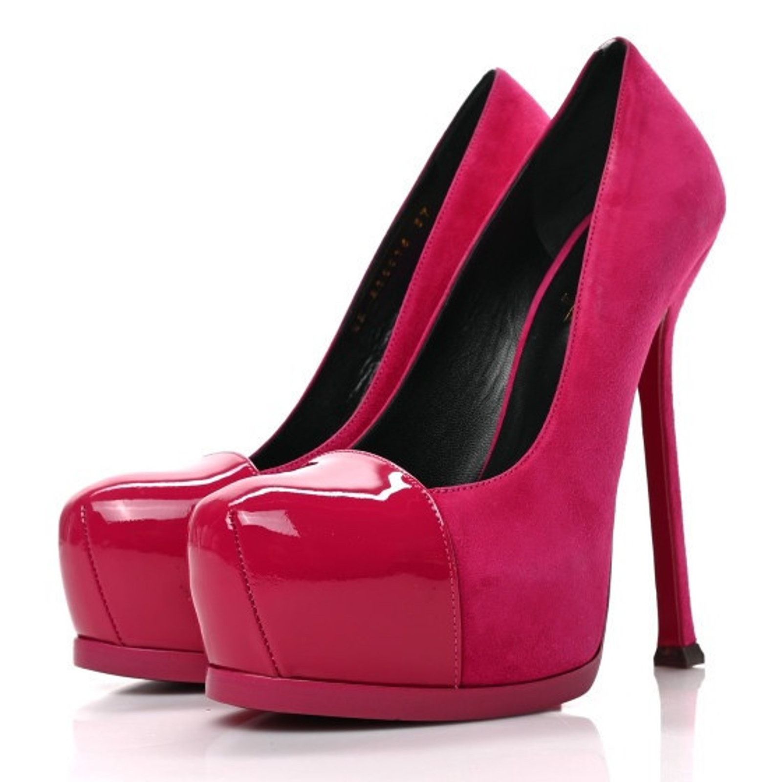 Saint Laurent Paris SAINT LAURENT SUEDE LEATHER TRIBTOO PUMPS PINK 39.5/9 Size US 9 / IT 39 - 4 Thumbnail