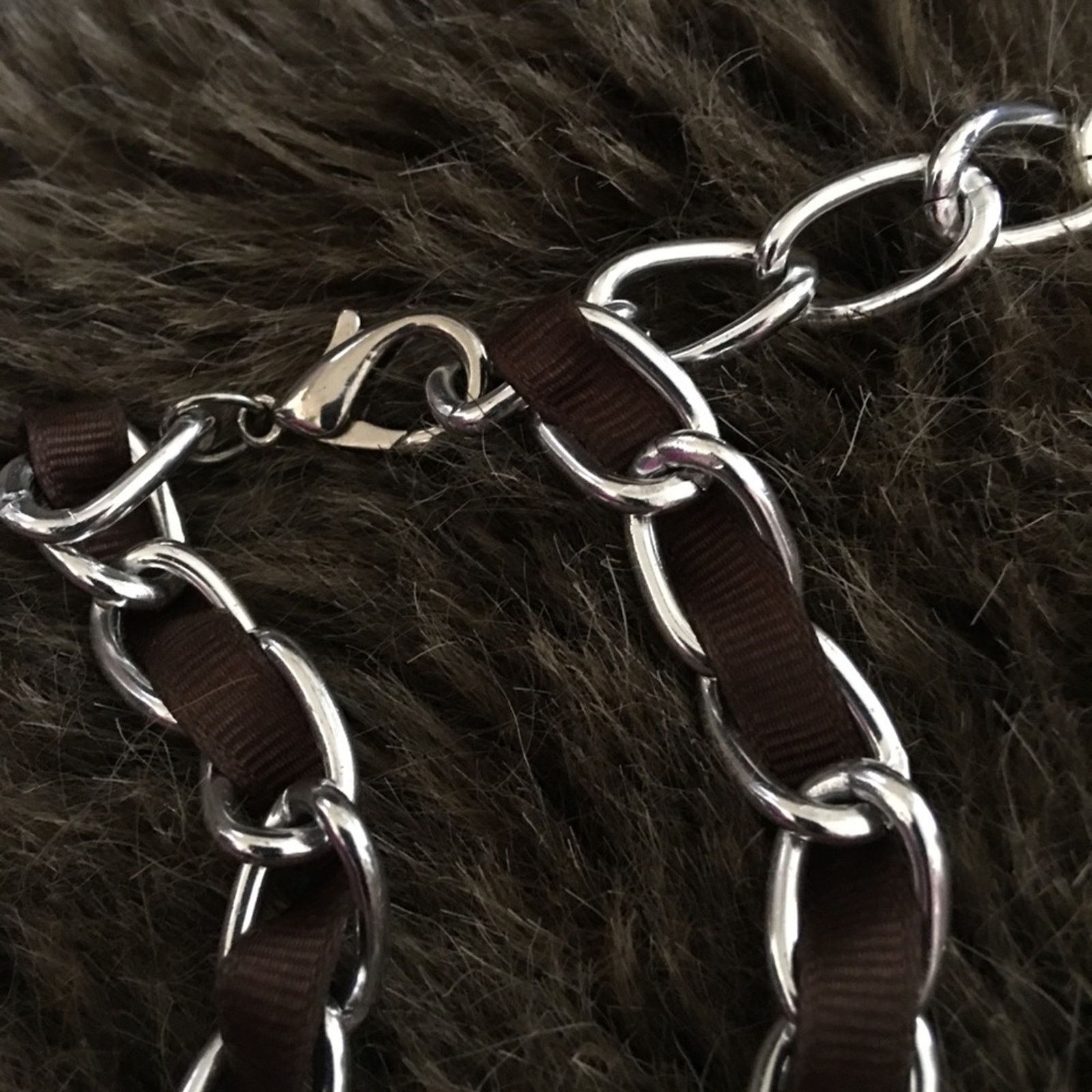 Jewelry Multi color rings silk braided chain necklace Size ONE SIZE - 7 Thumbnail