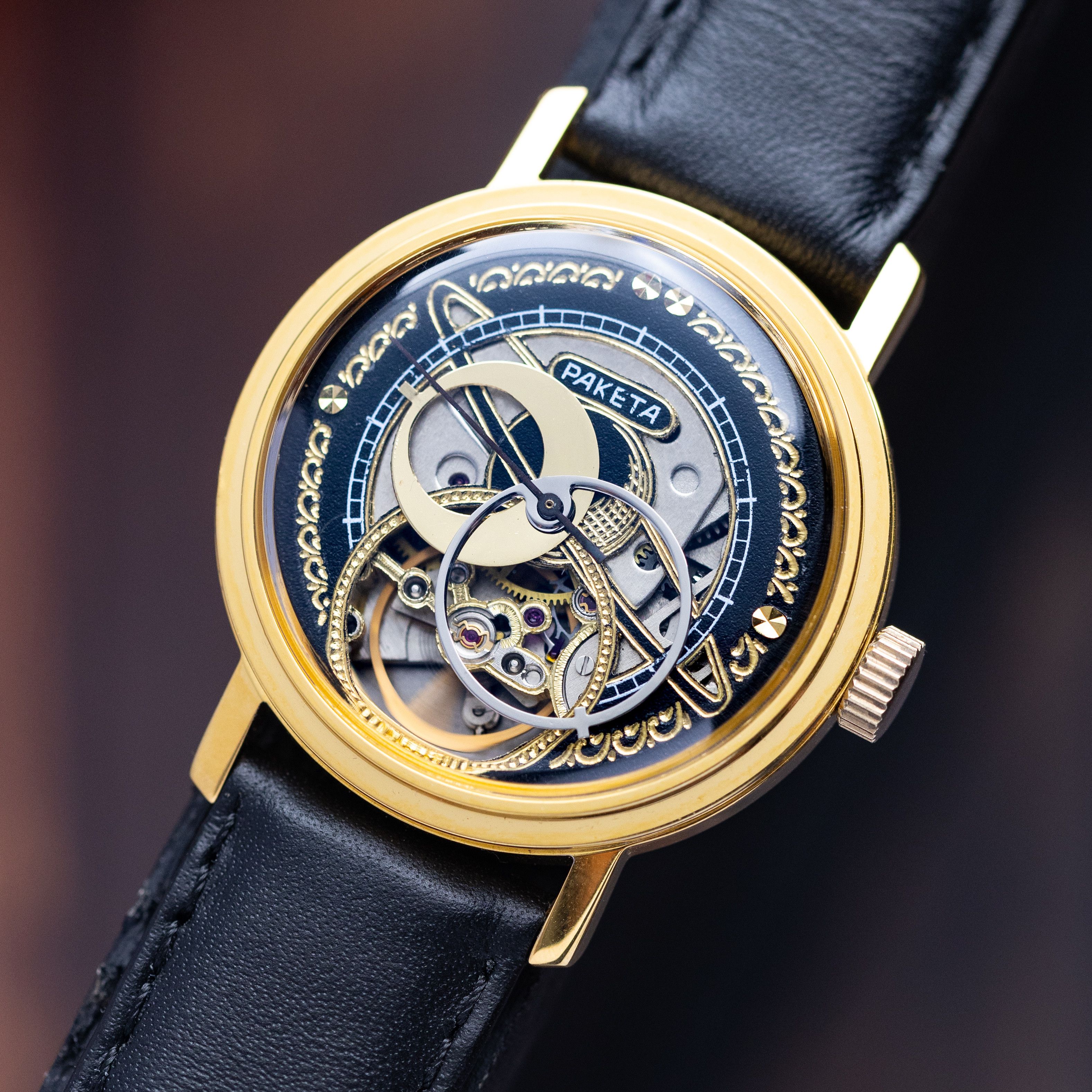 Other Raketa Vintage Soviet Handcrafted Watch "Raketa Skeleton" Size 34 - 4 Thumbnail