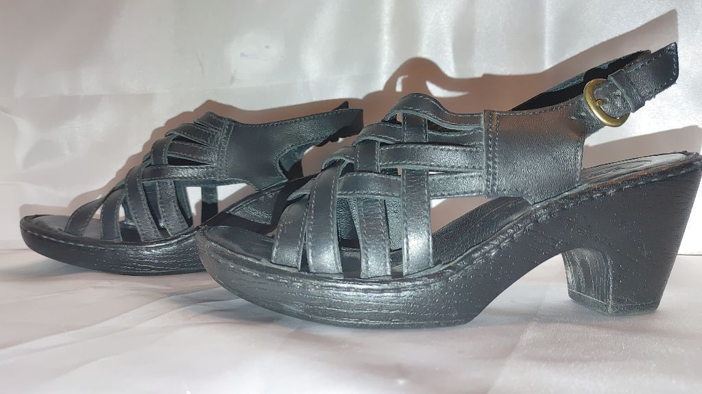 Born Born Leather Strappy Sandals Size 8 Size US 8 / IT 38 - 3 Thumbnail