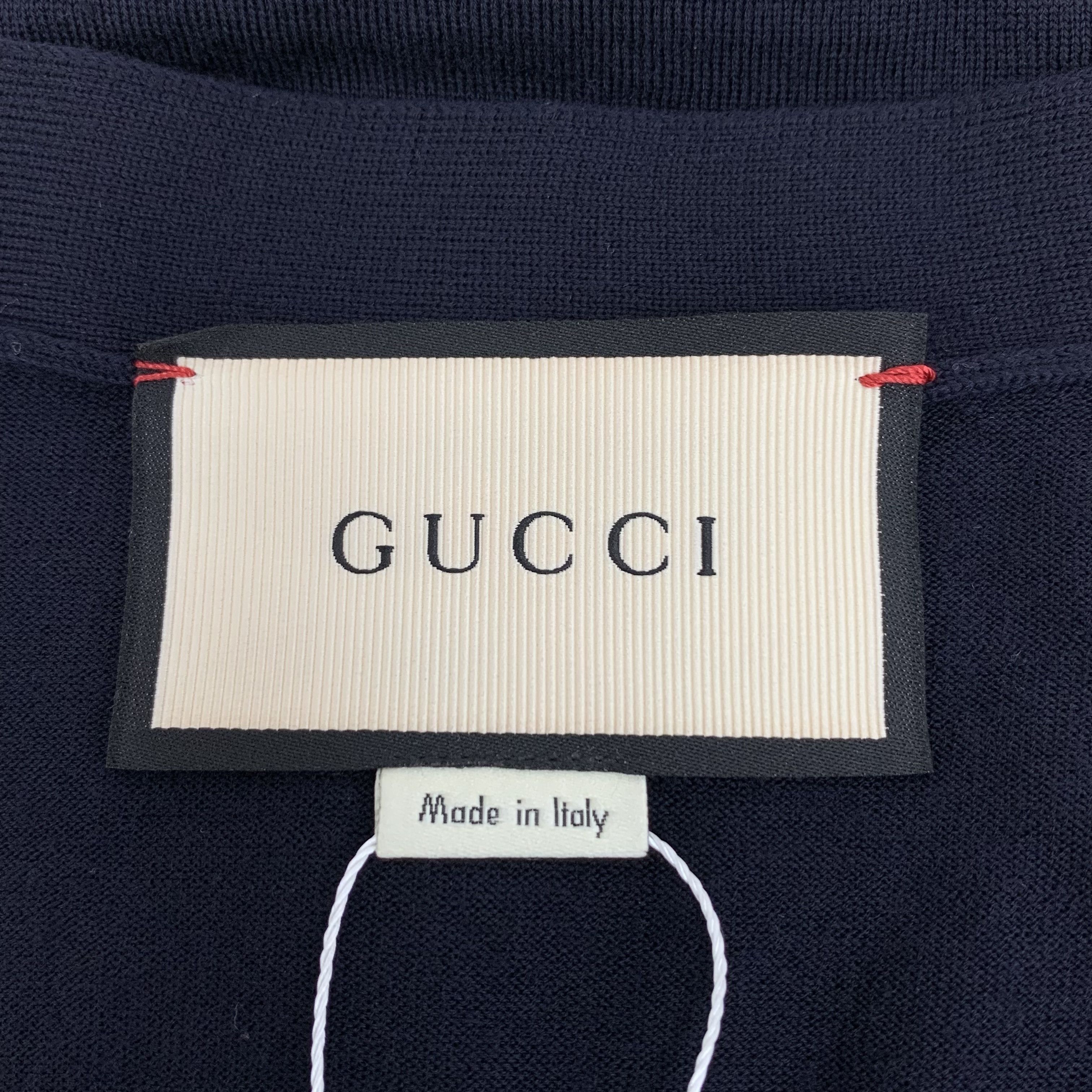 Gucci Gucci Wool Cardigan Navy (L) Size US L / EU 52-54 / 3 - 5 Thumbnail