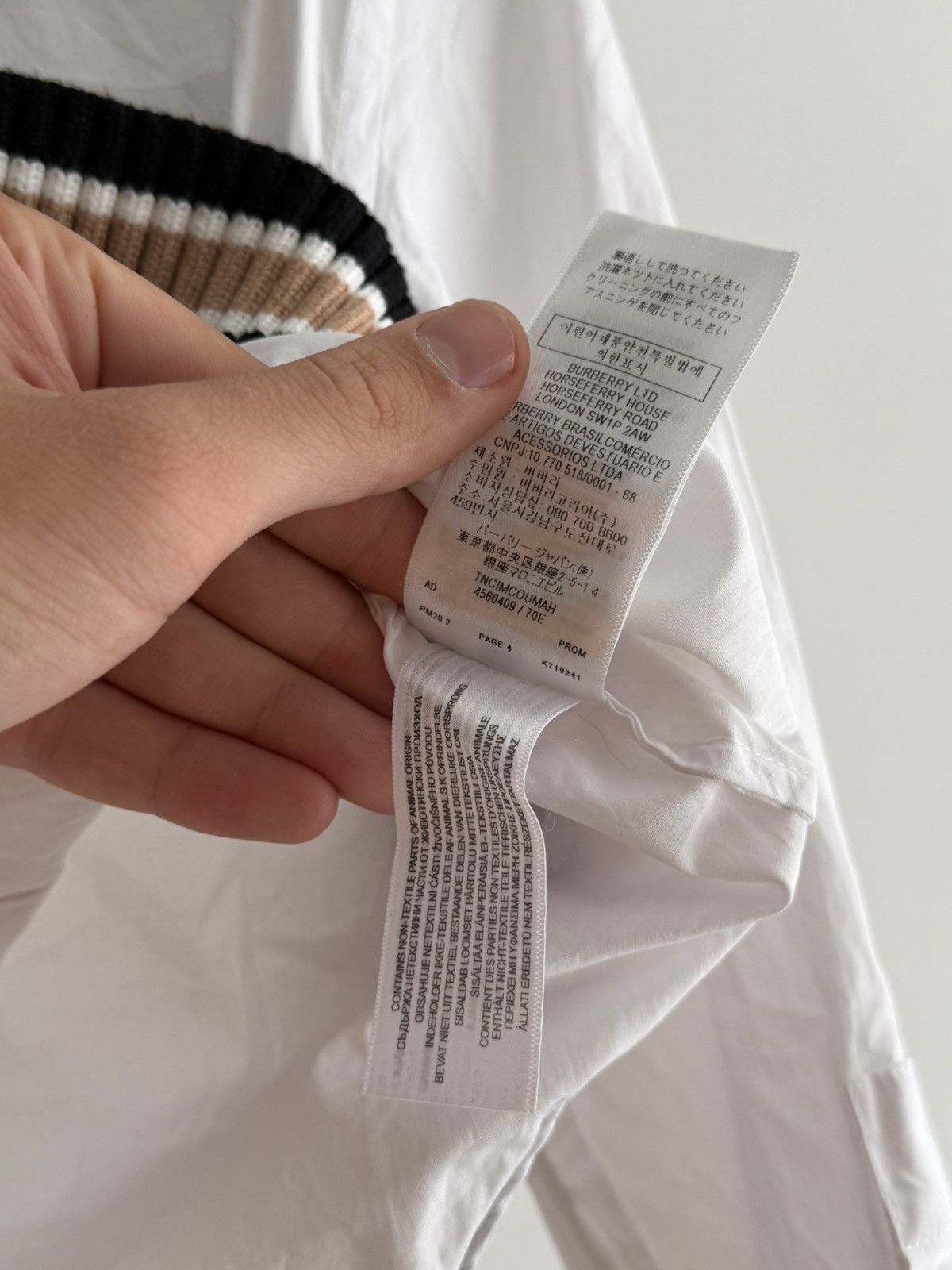 Burberry Burberry Optic Rib Knit Shirt Size S / US 4 / IT 40 - 12 Thumbnail