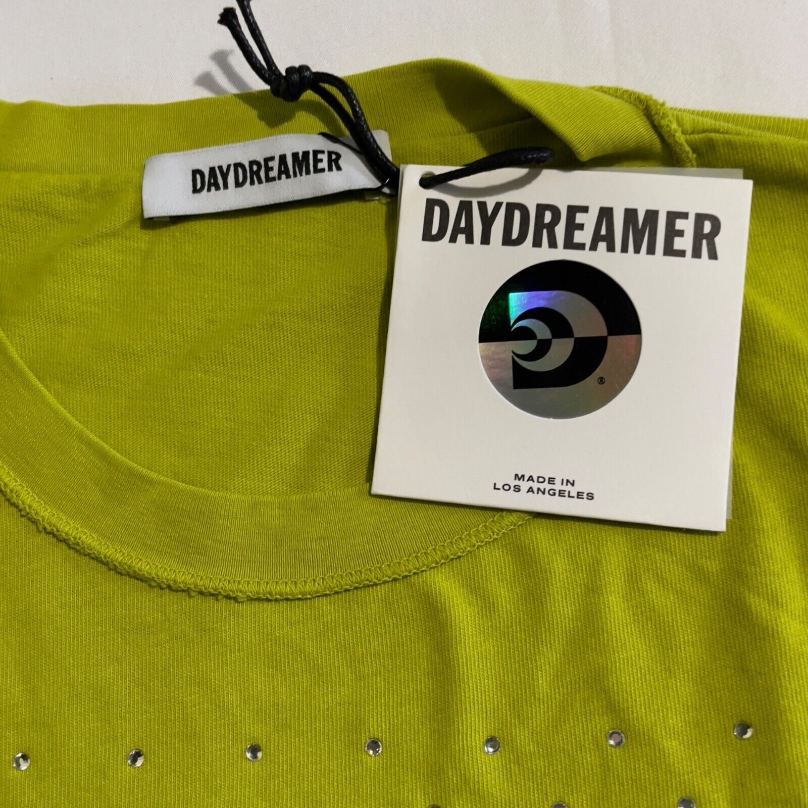 Daydreamer Daydreamer "The Cut" Rhinestone Graphic Tee Small Size S / US 4 / IT 40 - 6 Thumbnail