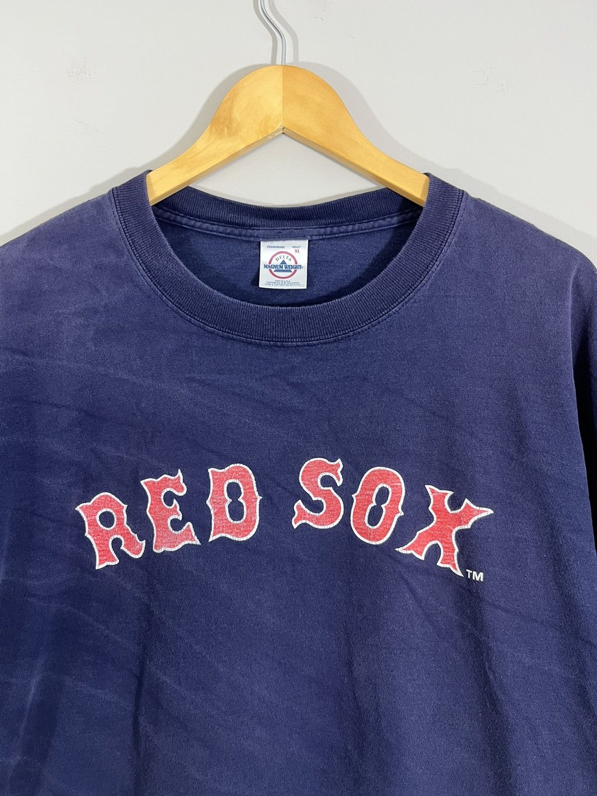 MLB × Vintage Sun Faded Boston Red Sox MLB Baseball Oversize Tee Size US XL / EU 56 / 4 - 2 Thumbnail