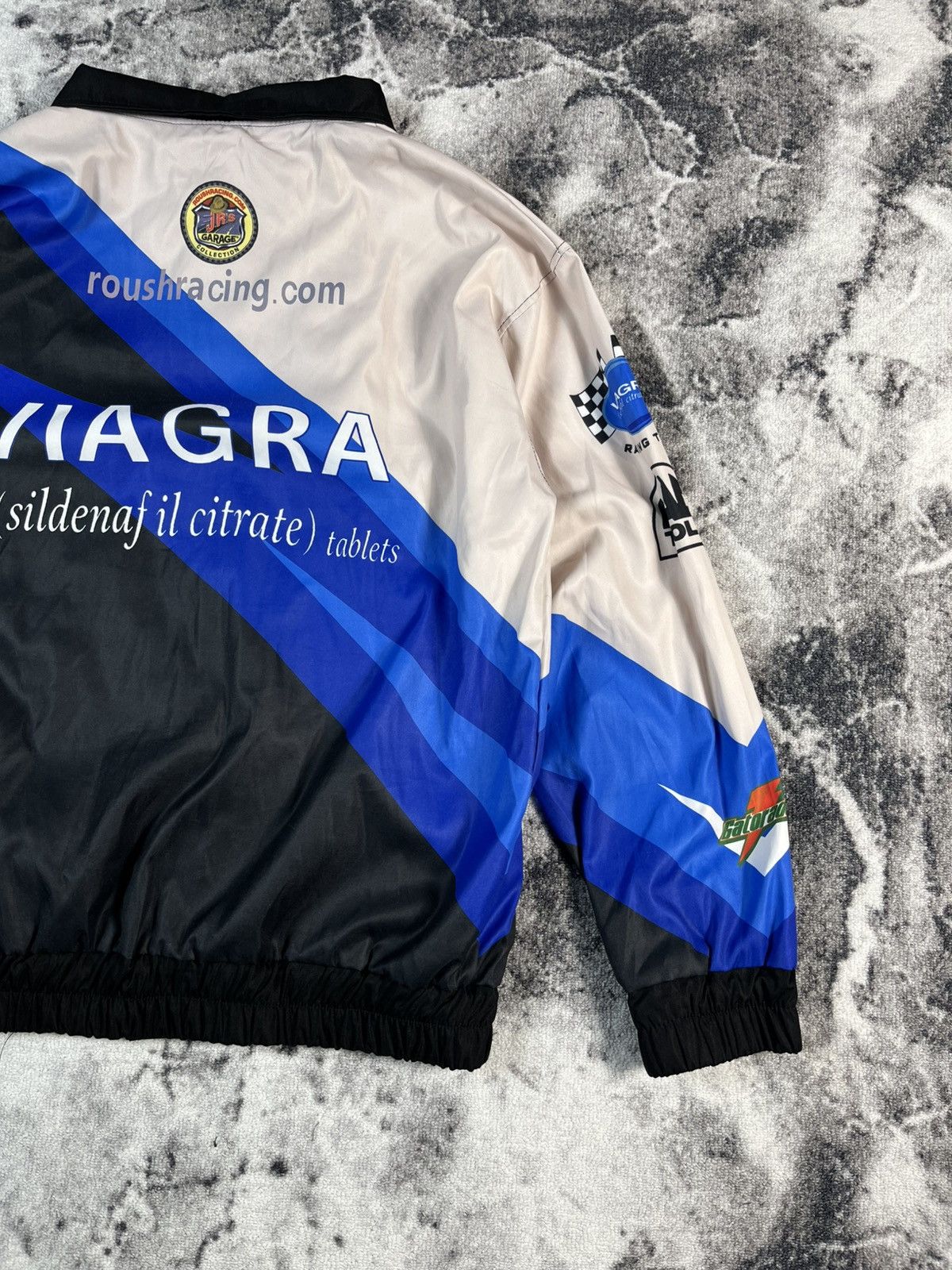 Vintage Vintage Viagra Racing Jacket Y2K NASCAR Style tag M Fits XL Size US XL / EU 56 / 4 - 13 Thumbnail