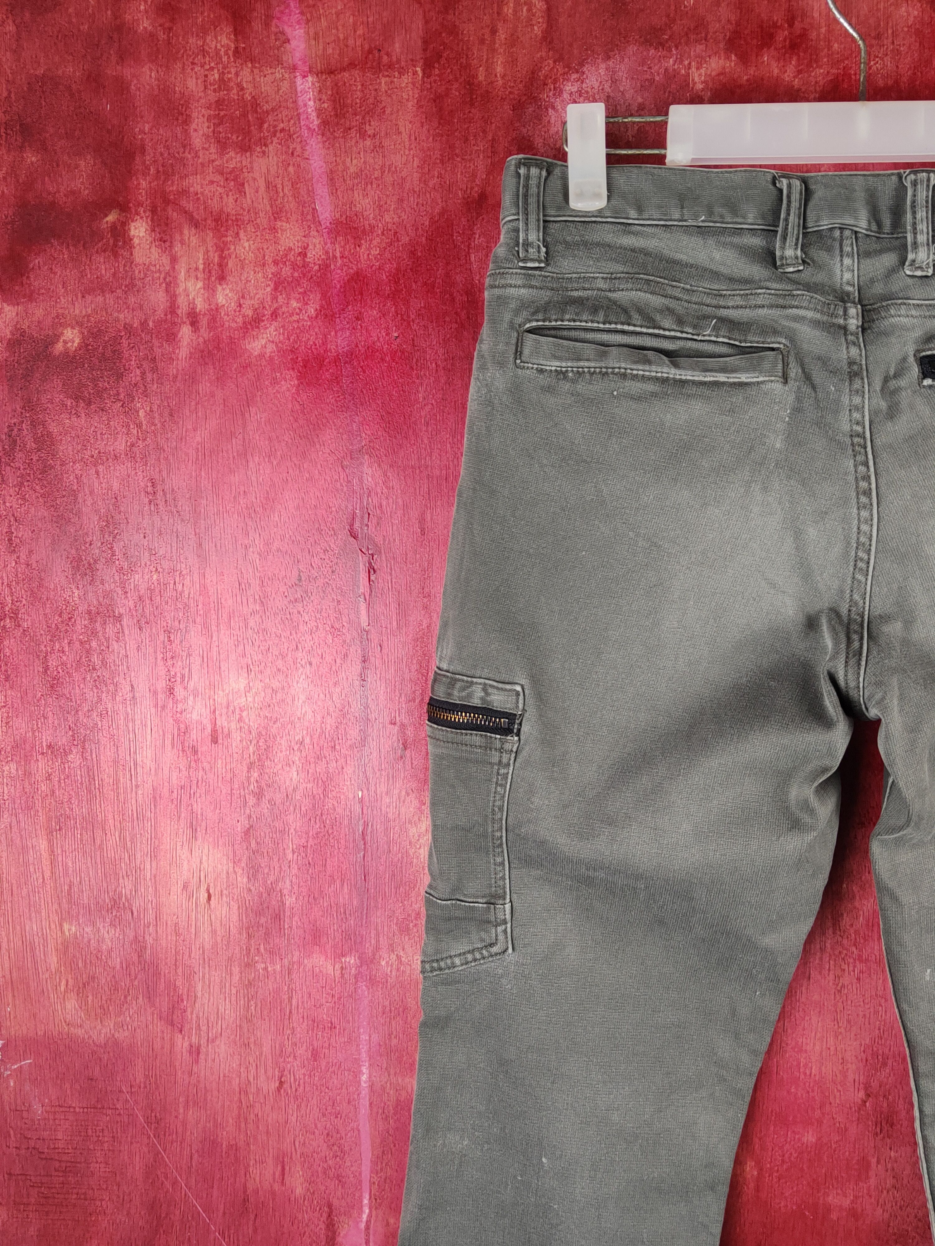 Japanese Brand Scot.Inc Olive Multipocket Tactical Denim Pants #S1469 Size US 30 / EU 46 - 8 Thumbnail