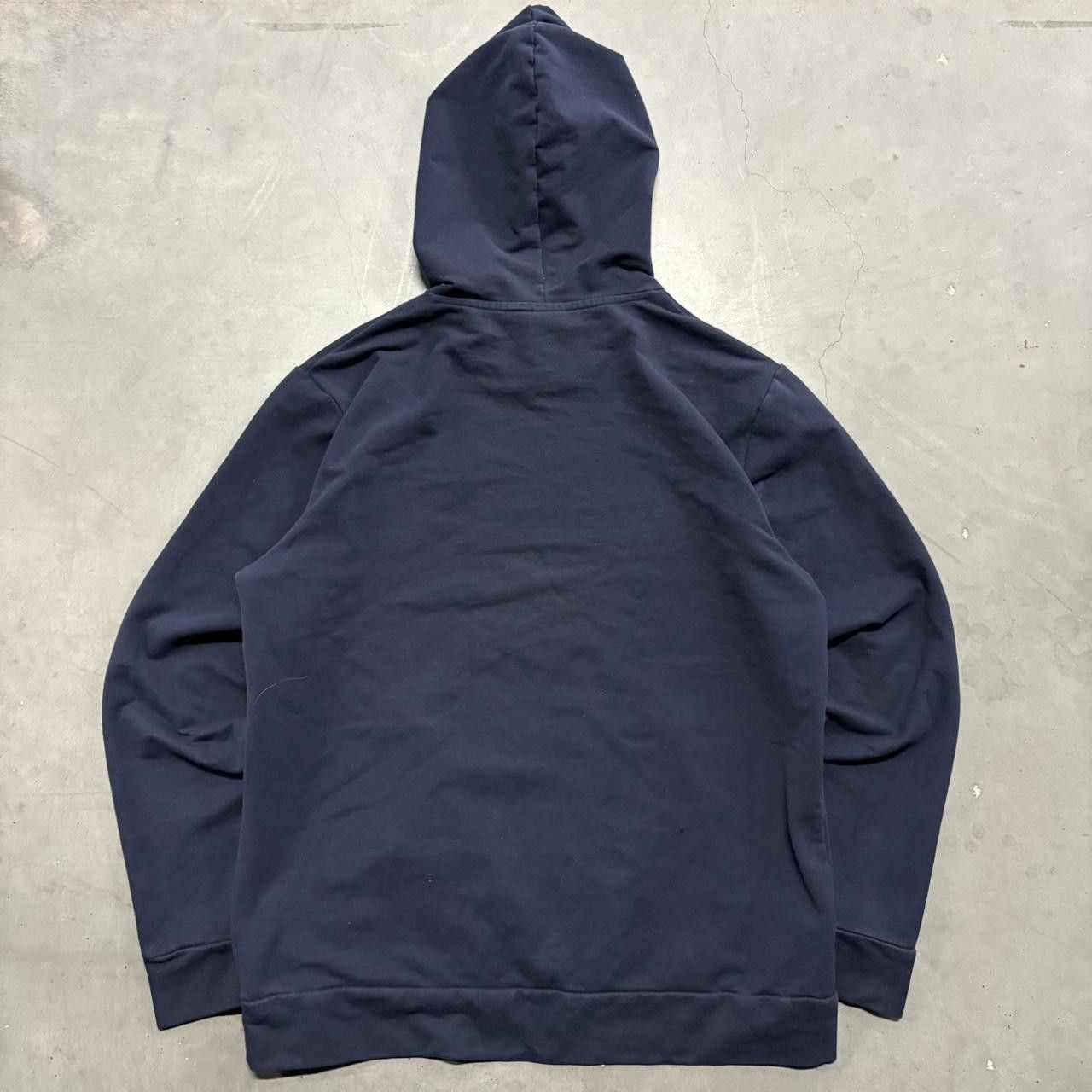 Vintage Crazy Vintage Y2K/2000s Blank Navy Blue George Cotton Hoodie! Size US M / EU 48-50 / 2 - 2 Thumbnail