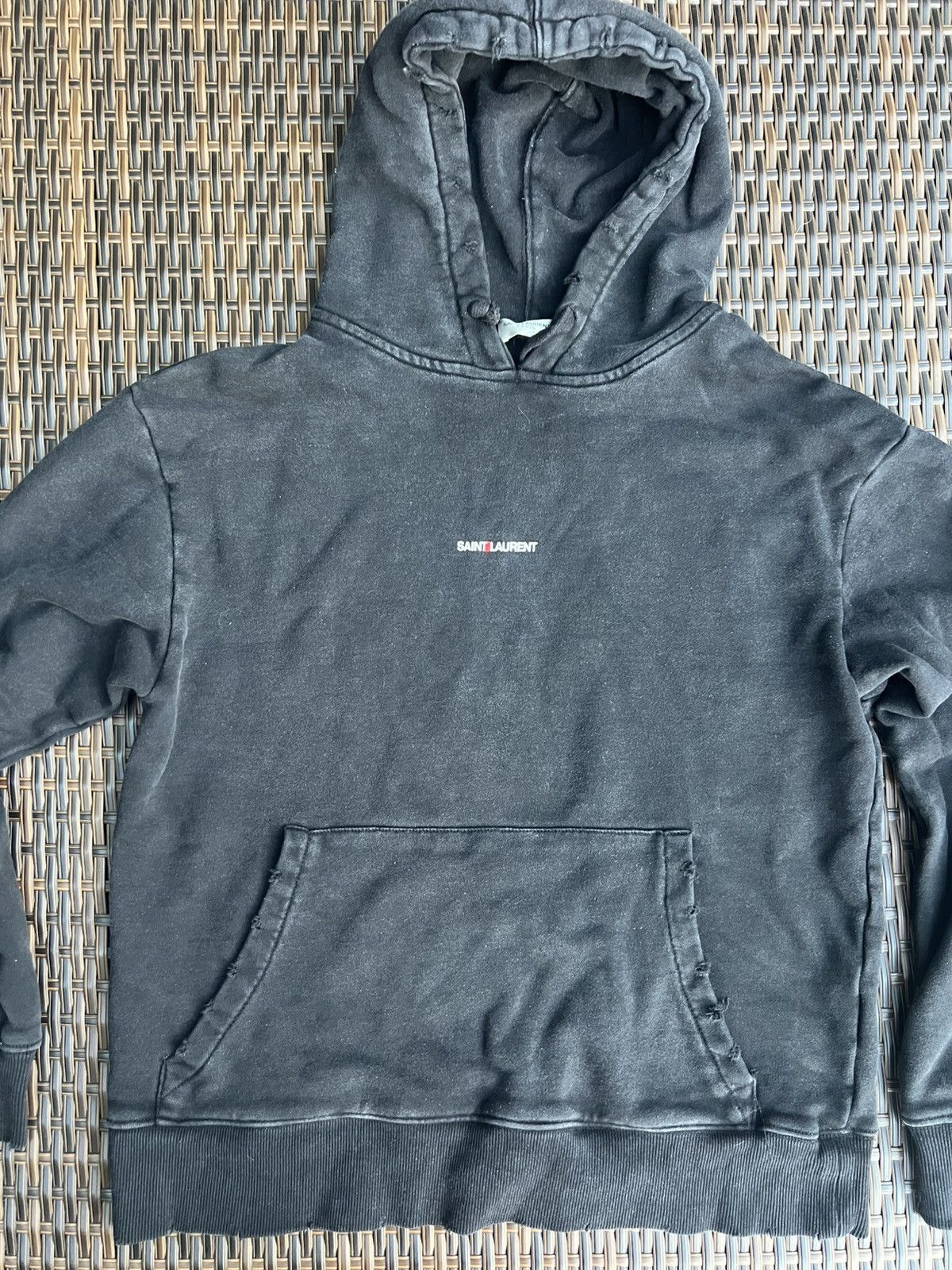 Saint Laurent Paris Saint Laurent 2018 Signature Logo Hoodie Size US M / EU 48-50 / 2 - 2 Thumbnail