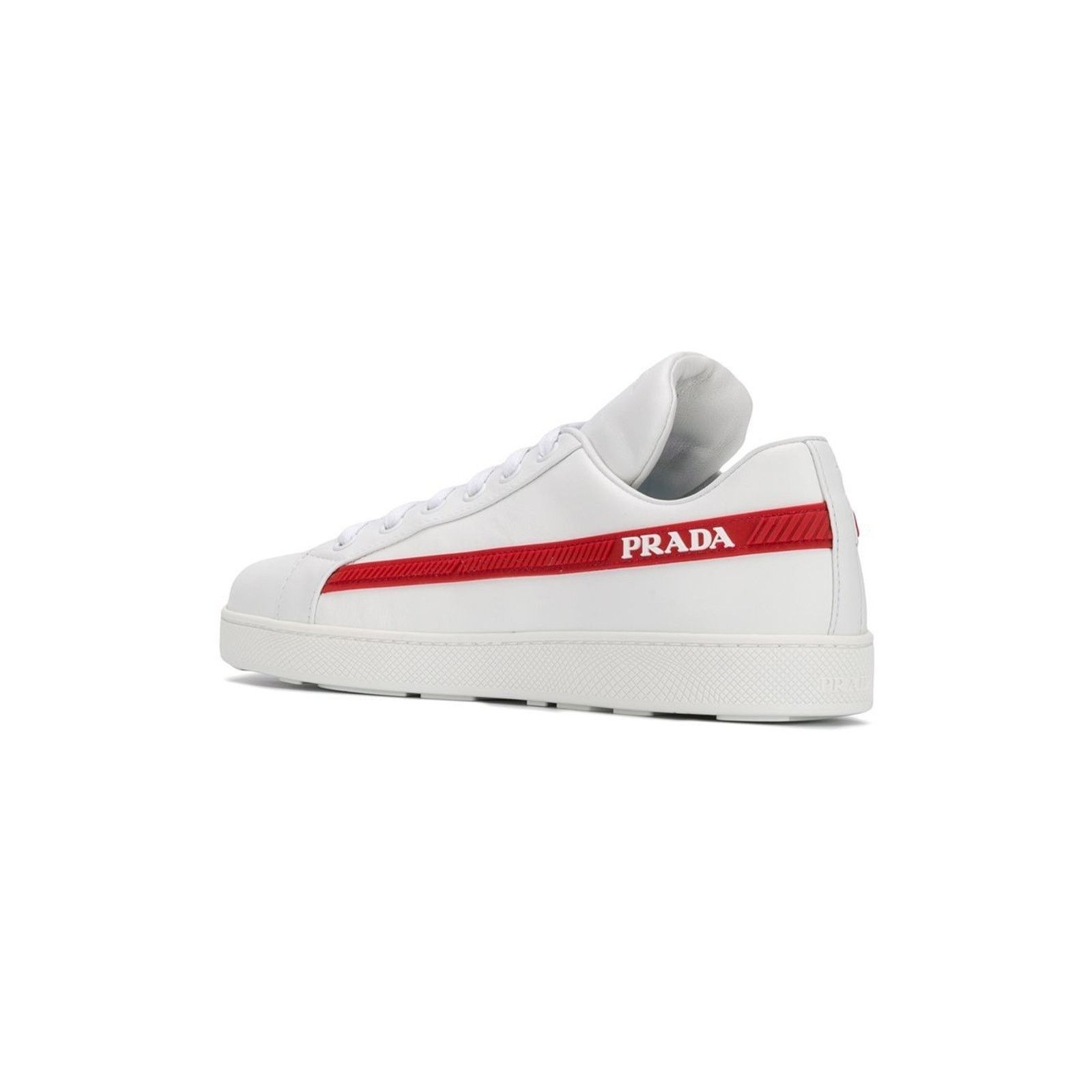 Prada Prada Band Logo Lace Up Tie Flat Low Top Sneaker 36.5 Size US 6.5 / IT 36.5 - 15 Thumbnail