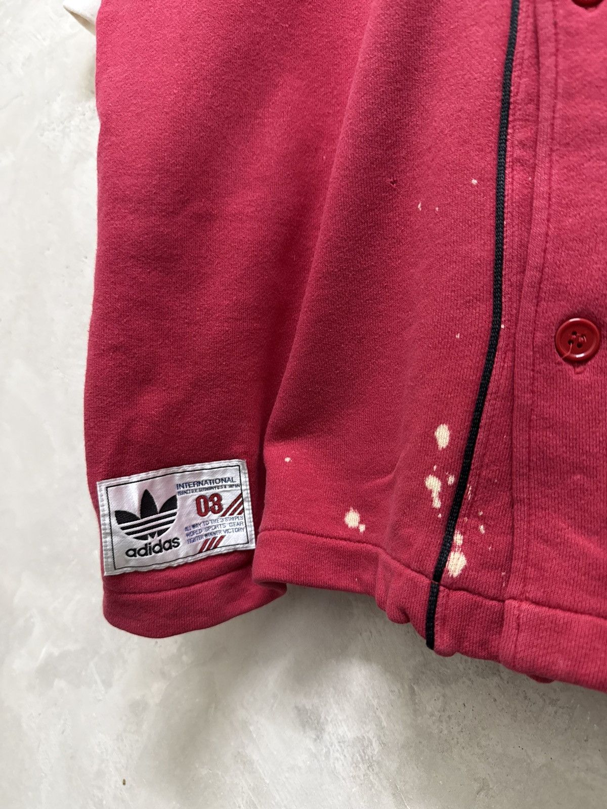 Adidas Vintage 90s Adidas Short Sleeve Distressed Sweatshirt Size US L / EU 52-54 / 3 - 6 Thumbnail