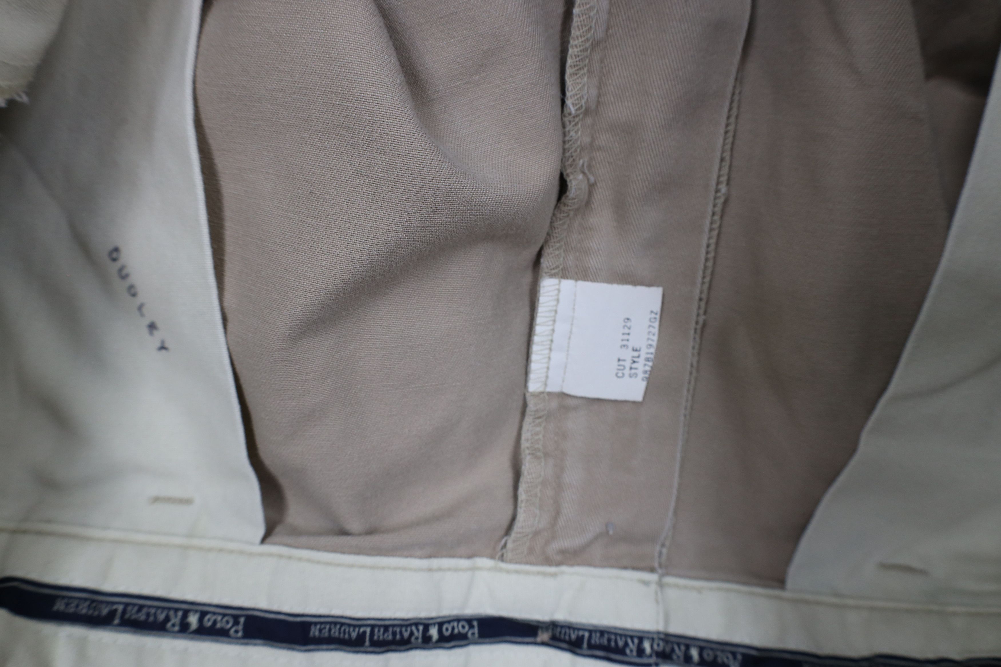 Ralph Lauren × Vintage Vintage 90s Ralph Lauren Chino Pants Beige Cotton USA Size US 36 / EU 52 - 8 Thumbnail