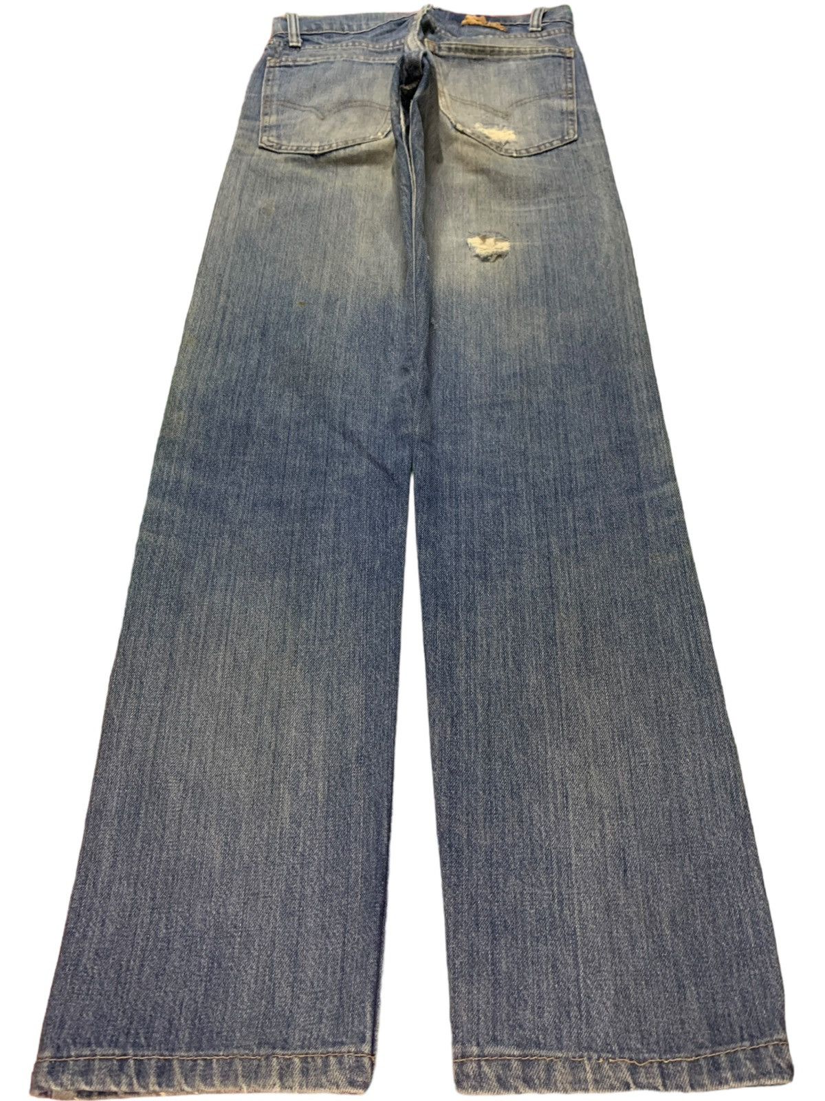 Levi's Vintage 70s Levis 505 Orange Tab Mud Wash Jeans Button #8 Size 28" / US 6 / IT 42 - 2 Thumbnail