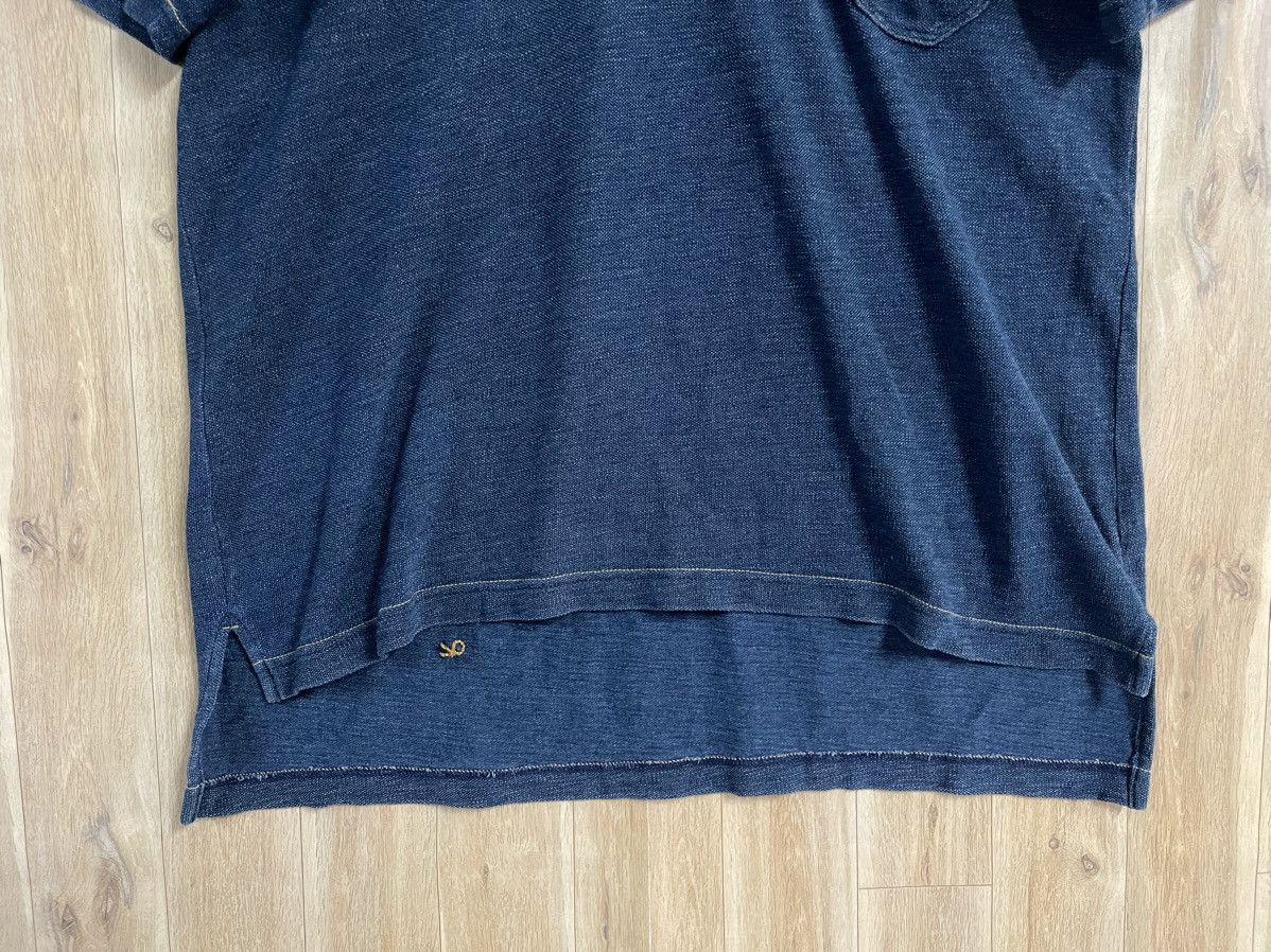 45rpm × Indigo × Japanese Brand 45RPM Deep Indigo Polo Shirt L Made in Japan 🇯🇵 Size US L / EU 52-54 / 3 - 6 Thumbnail