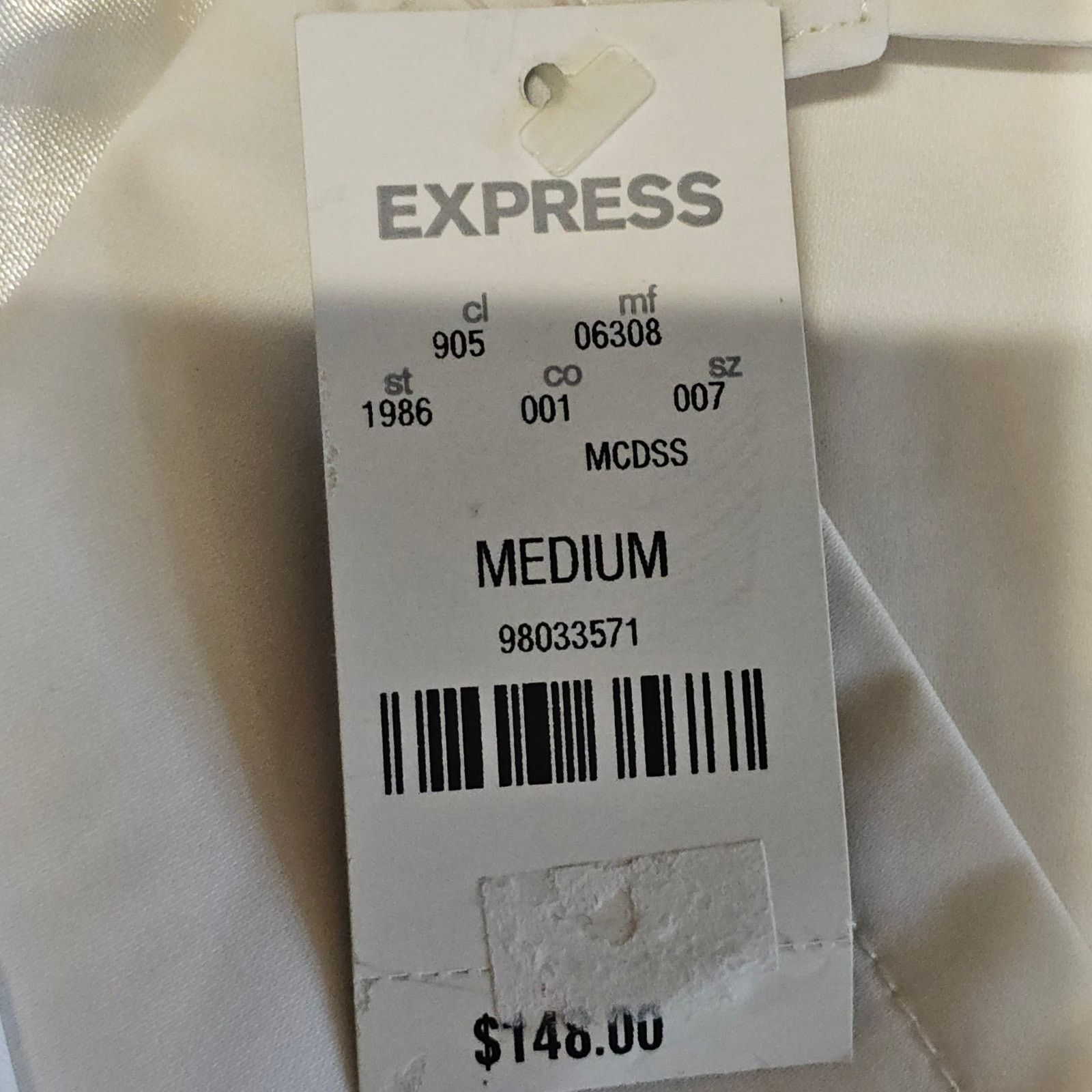 Express NEW Express Ivory White Midi Trench Coat jacket M 3608 Size M / US 6-8 / IT 42-44 - 5 Thumbnail