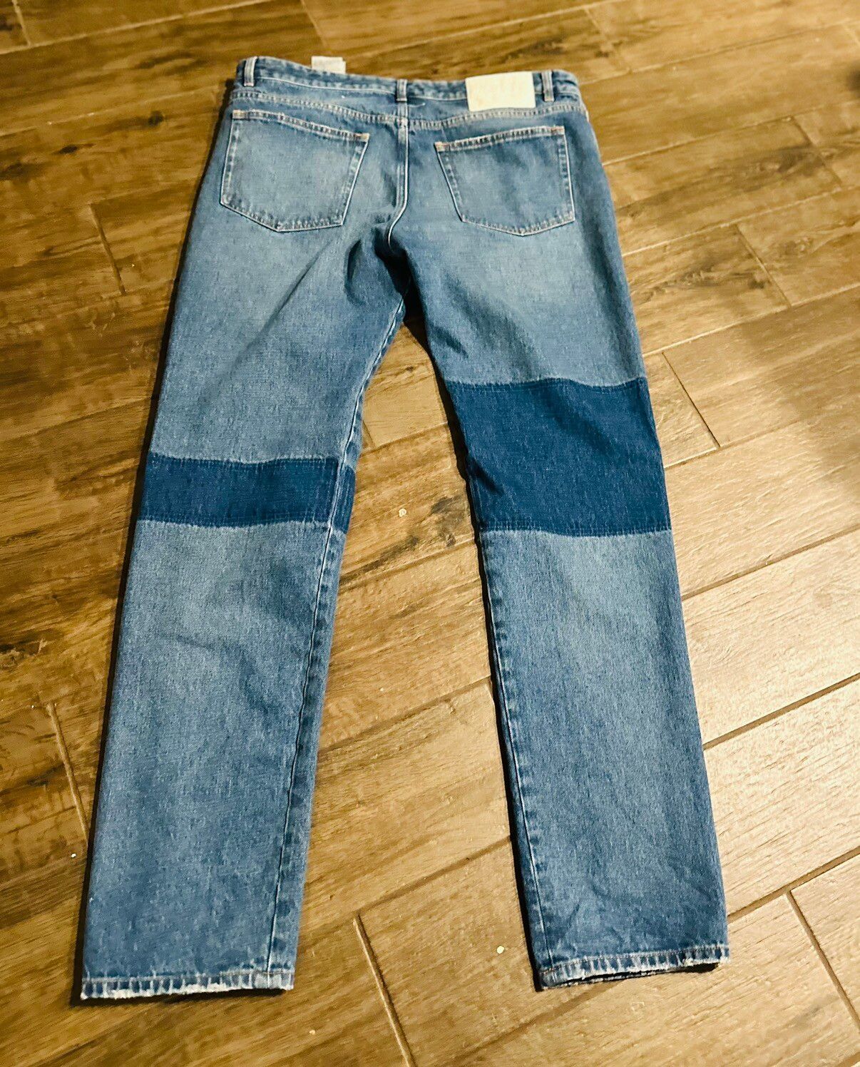 Pre-owned Maison Margiela Mm6 Blue Print Jeans Sz38