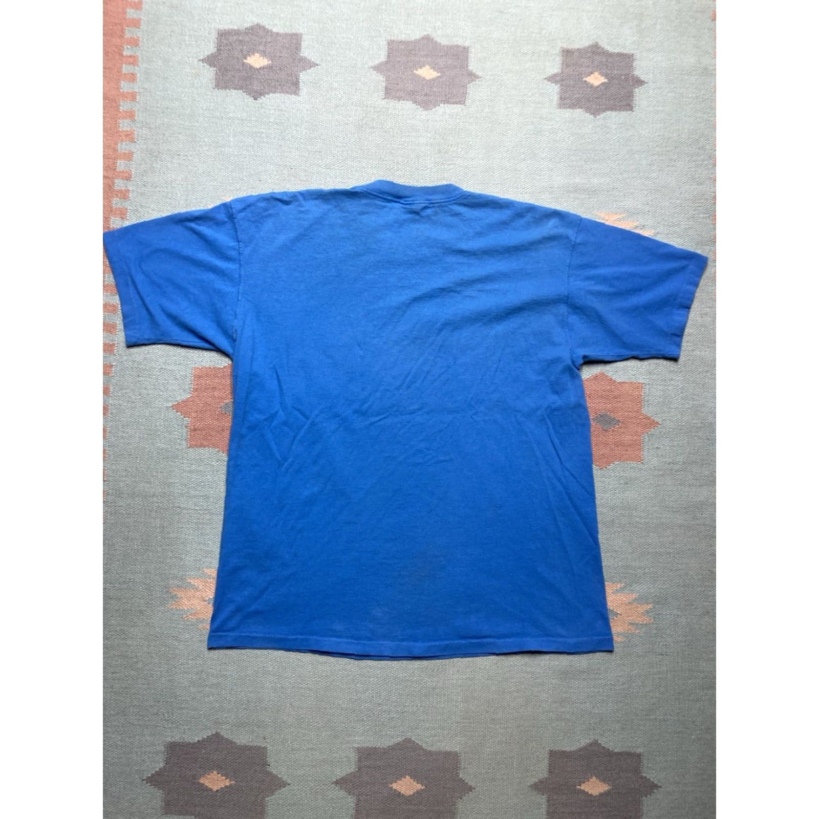 Izod VINTAGE IZOD T-SHIRT Pocket 80s 90s Cotton USA Medium Blue Mens Regular Size M Size US M / EU 48-50 / 2 - 7 Thumbnail