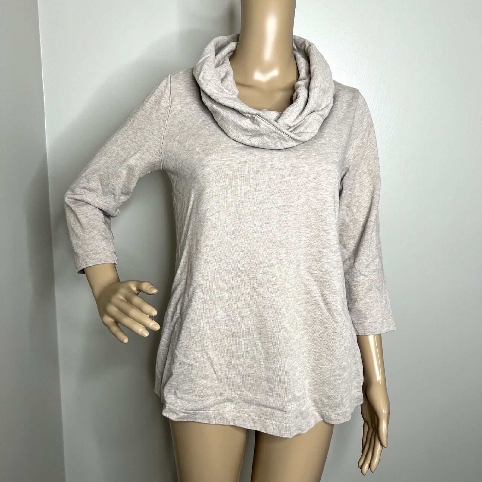 Lands' End Lands' End Beige Cowl Neck Sweater Size XS / US 0-2 / IT 36-38 - 1 Thumbnail