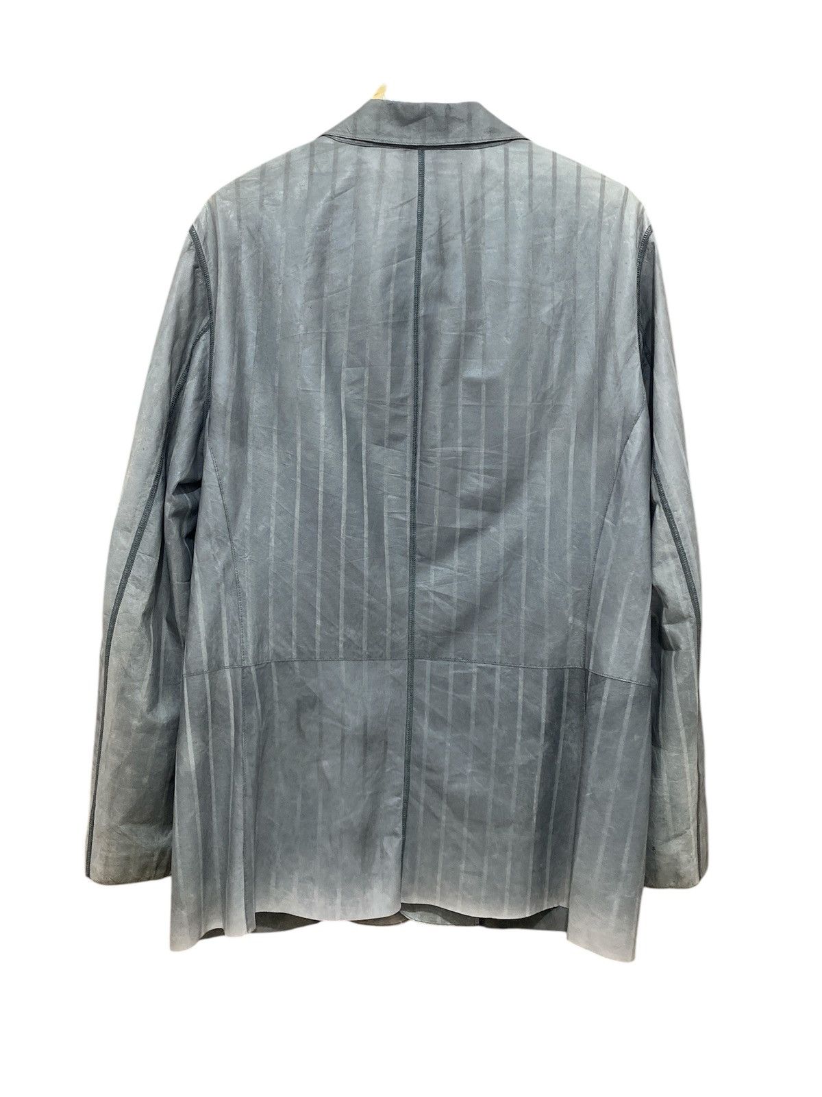 Giorgio Armani Giorgio Armani Borgo 21 Leather Kangaroo Stripe Jacket Size US M / EU 48-50 / 2 - 2 Thumbnail