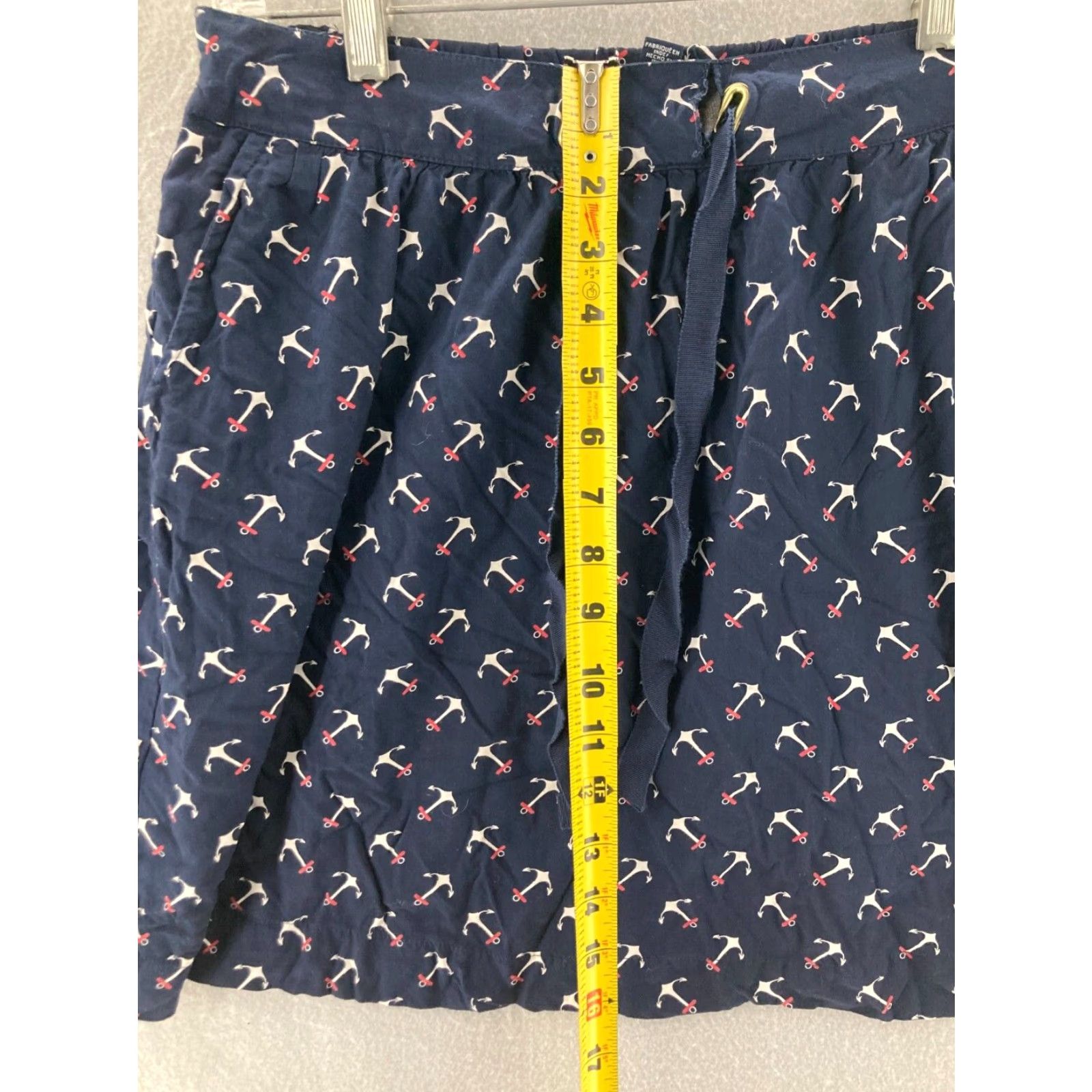 Tommy Hilfiger Tommy Hilfiger Womens Skirt Small Blue Ship Anchors Size 28" / US 6 / IT 42 - 4 Thumbnail