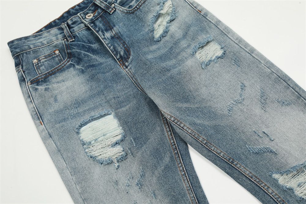 Vintage Heavy-duty washed ripped flared jeans for men Size US 32 / EU 48 - 4 Thumbnail