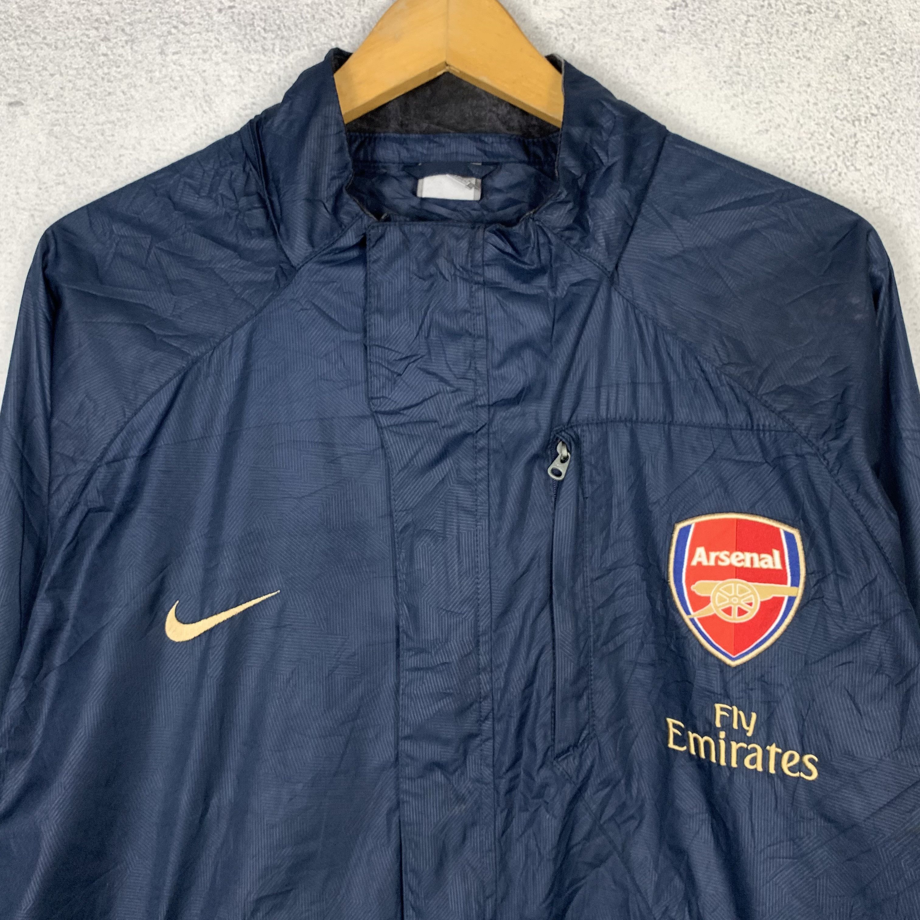 Nike Nike Arsenal Windbreaker Jacket Size US M / EU 48-50 / 2 - 2 Thumbnail