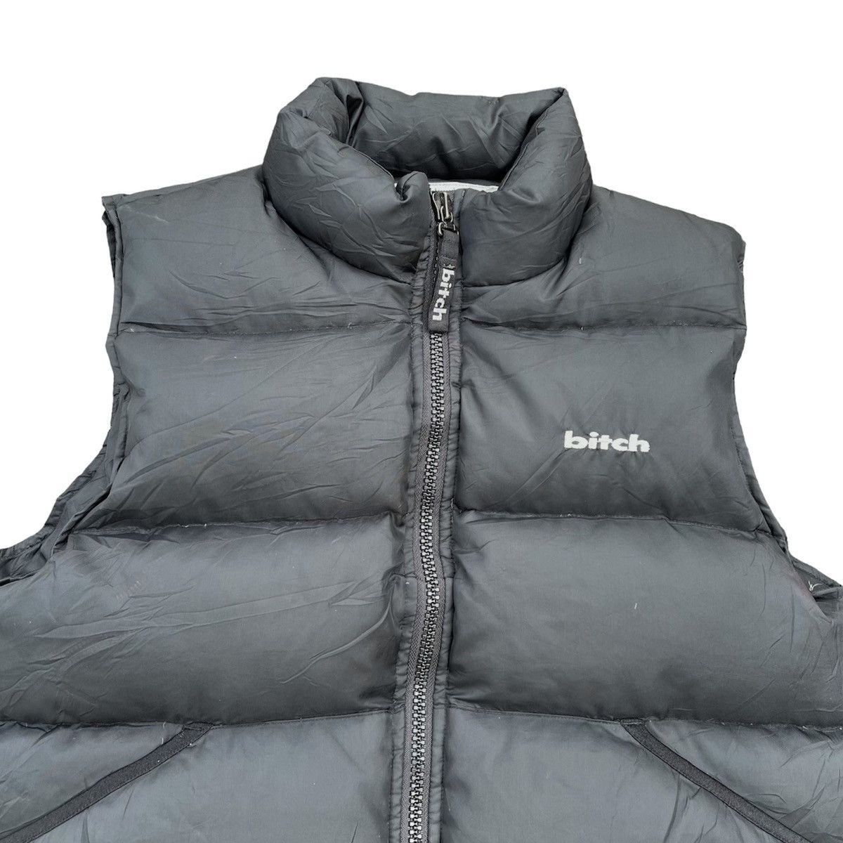 Hook-Ups × Powell Peralta × Thrasher Vintage 90s Bitch Skateboard Down Jacket Vest Size US M / EU 48-50 / 2 - 3 Thumbnail