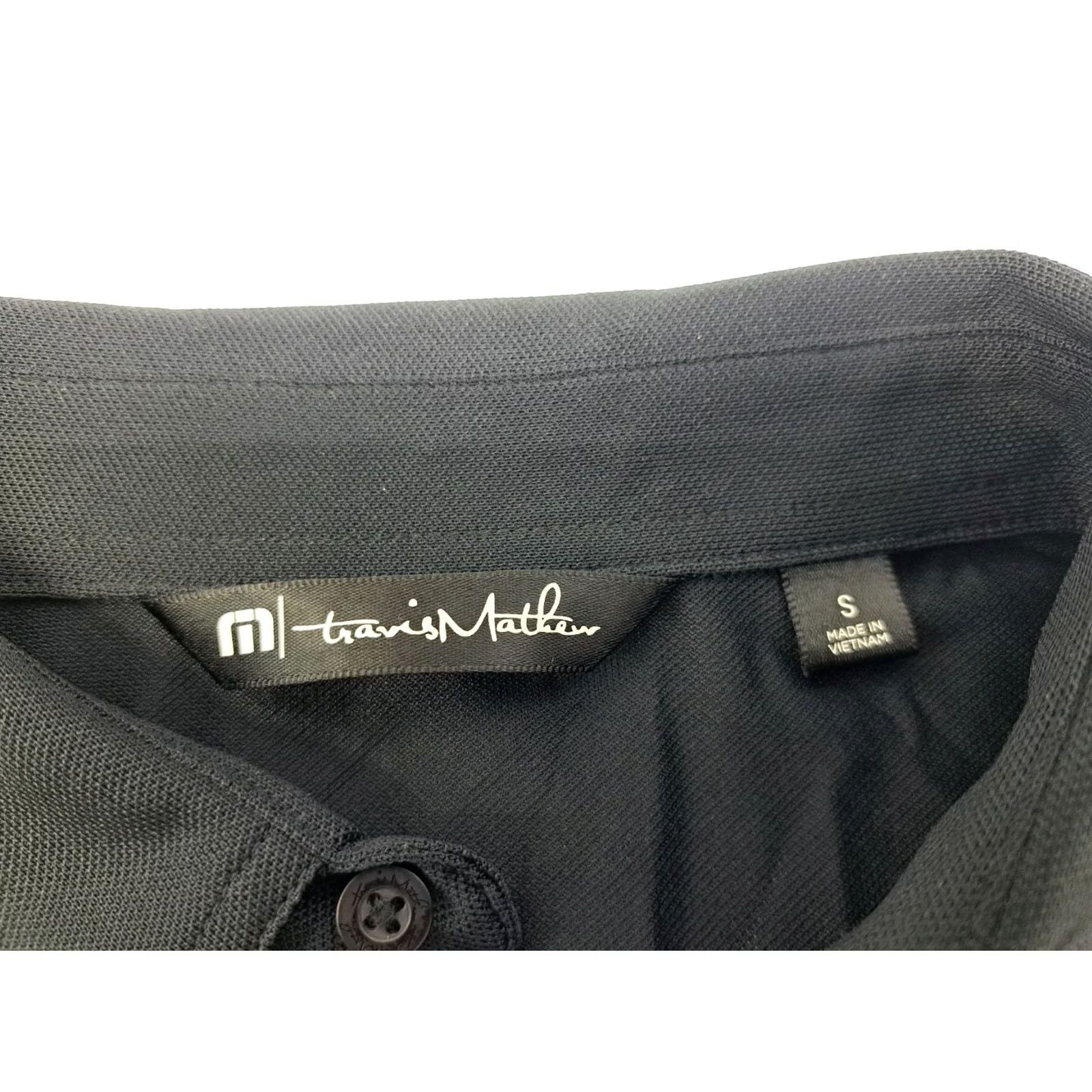 TravisMathew Travis Mathew Polo Mens Short Sleeve Black/Grey Multicolored Striped S #7082 Size US S / EU 44-46 / 1 - 4 Thumbnail