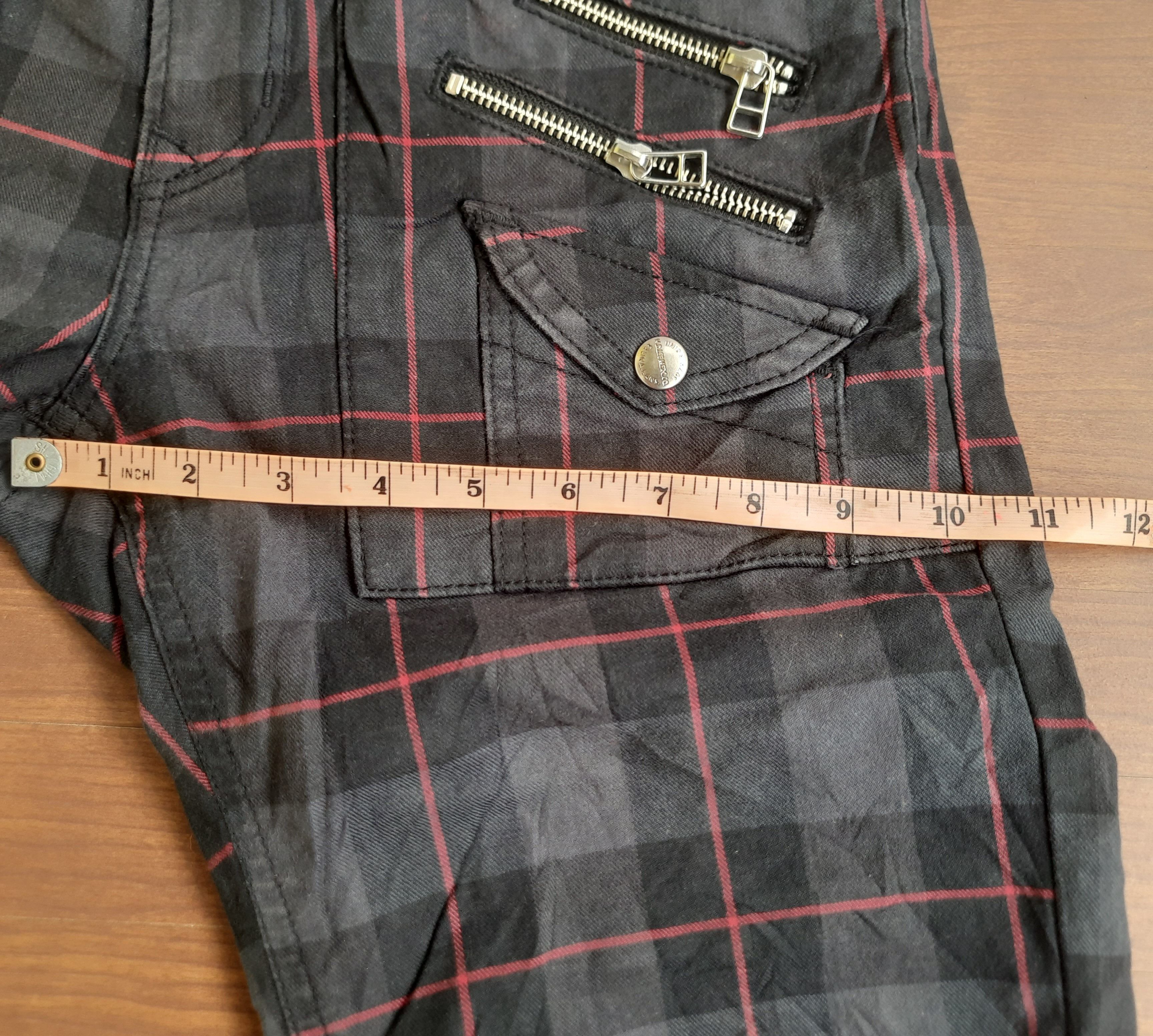 Lee Y2K Lee Cowboy Tartan Pants Punk Grunge Size US 30 / EU 46 - 15 Thumbnail