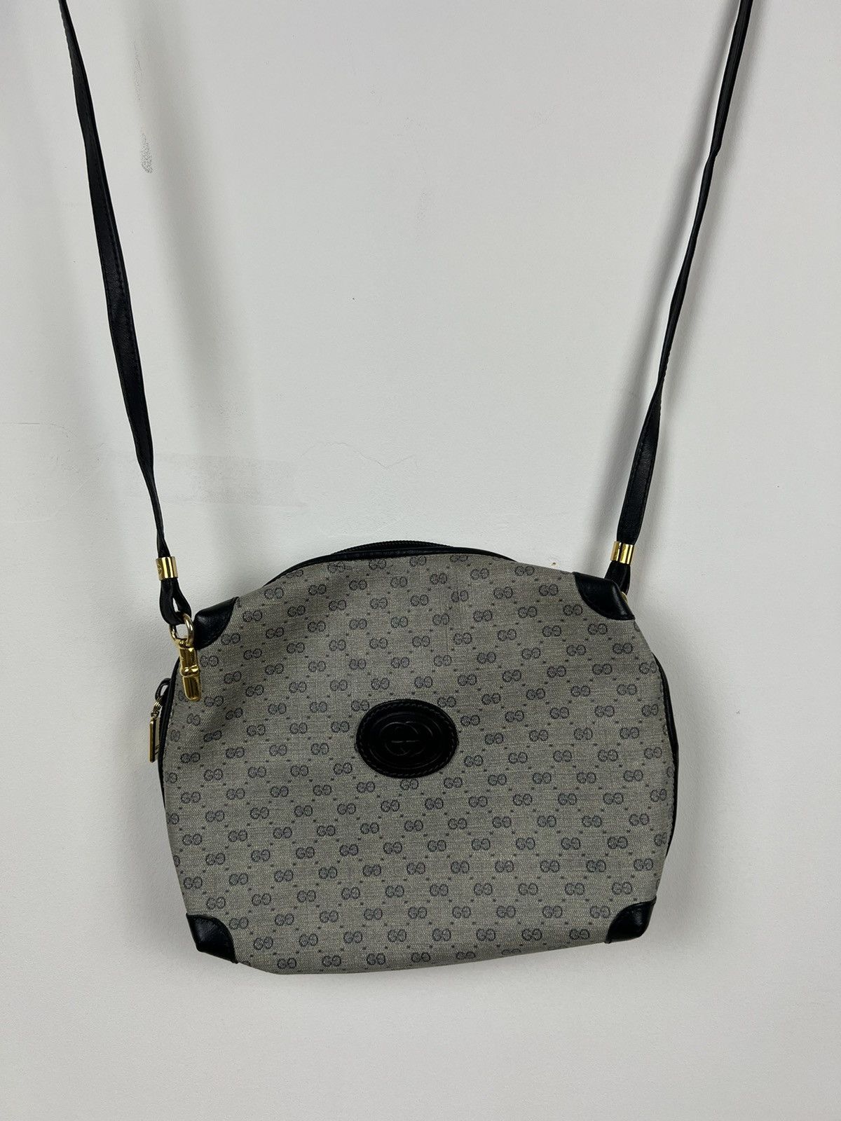 80s Gucci GG Monogram Shoulder Bag Mini