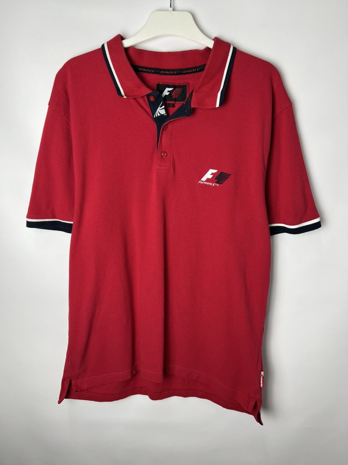 Formula 1 Vintage streetwear formula 1 Racing F1 Polo T-Shirt 90s Size US L / EU 52-54 / 3 - 1 Thumbnail