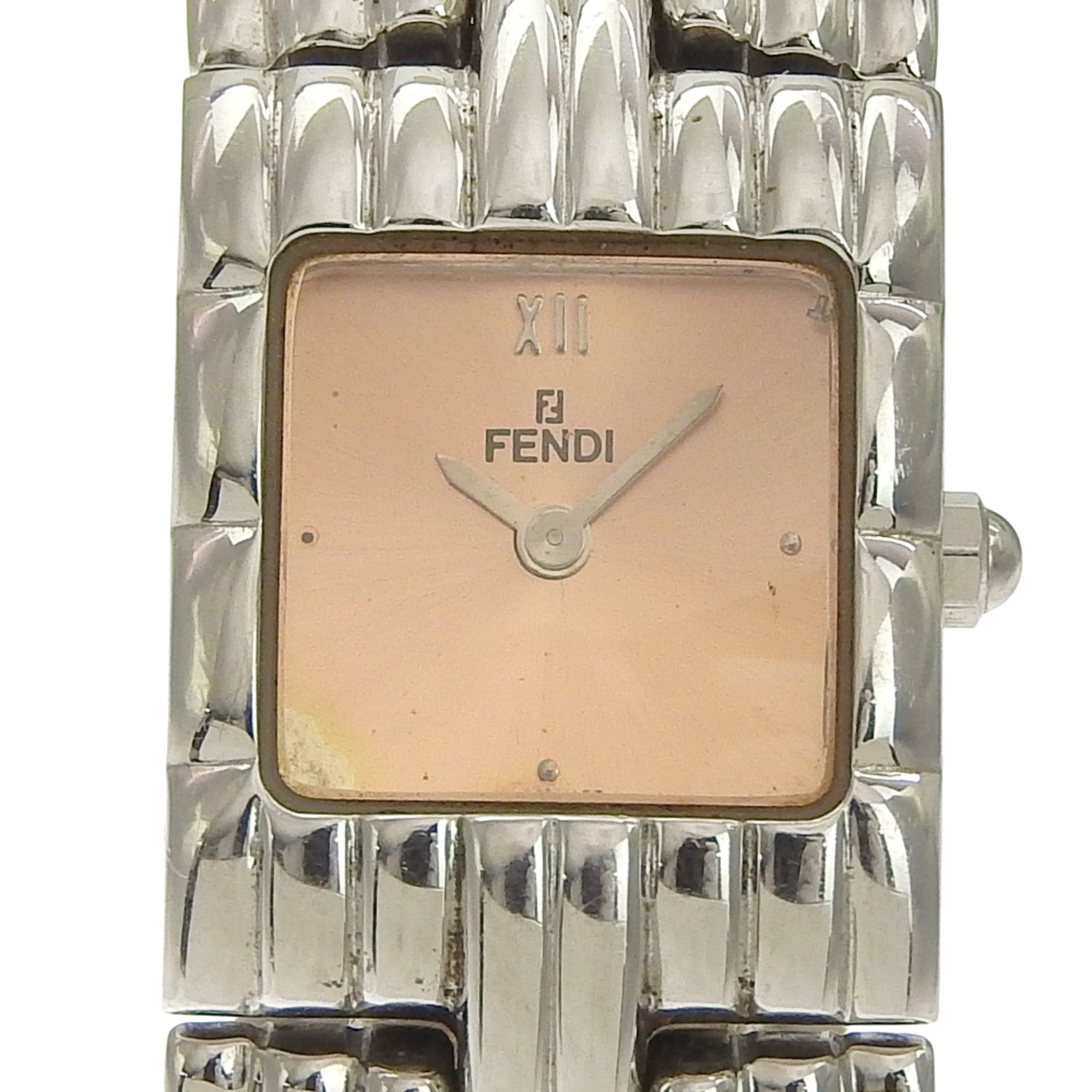 Fendi Fendi Olologi Women's Watch, 680L Stainless Steel, Quartz Movement, Analog Display, Pink Gold Dial Size ONE SIZE - 1 Thumbnail
