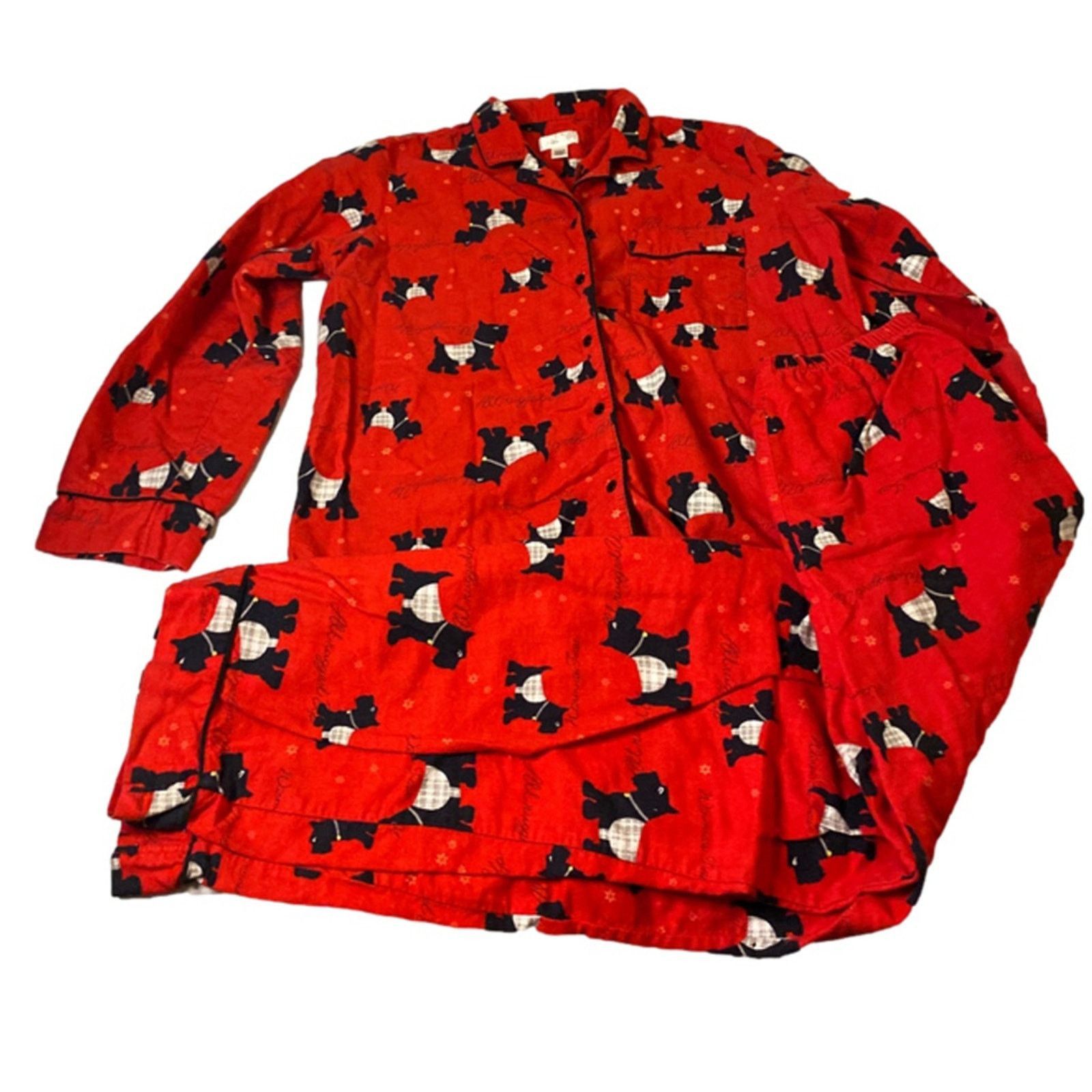 Other Classic Elements Red Black Women's Pajamas M (10-12) Size ONE SIZE - 2 Thumbnail