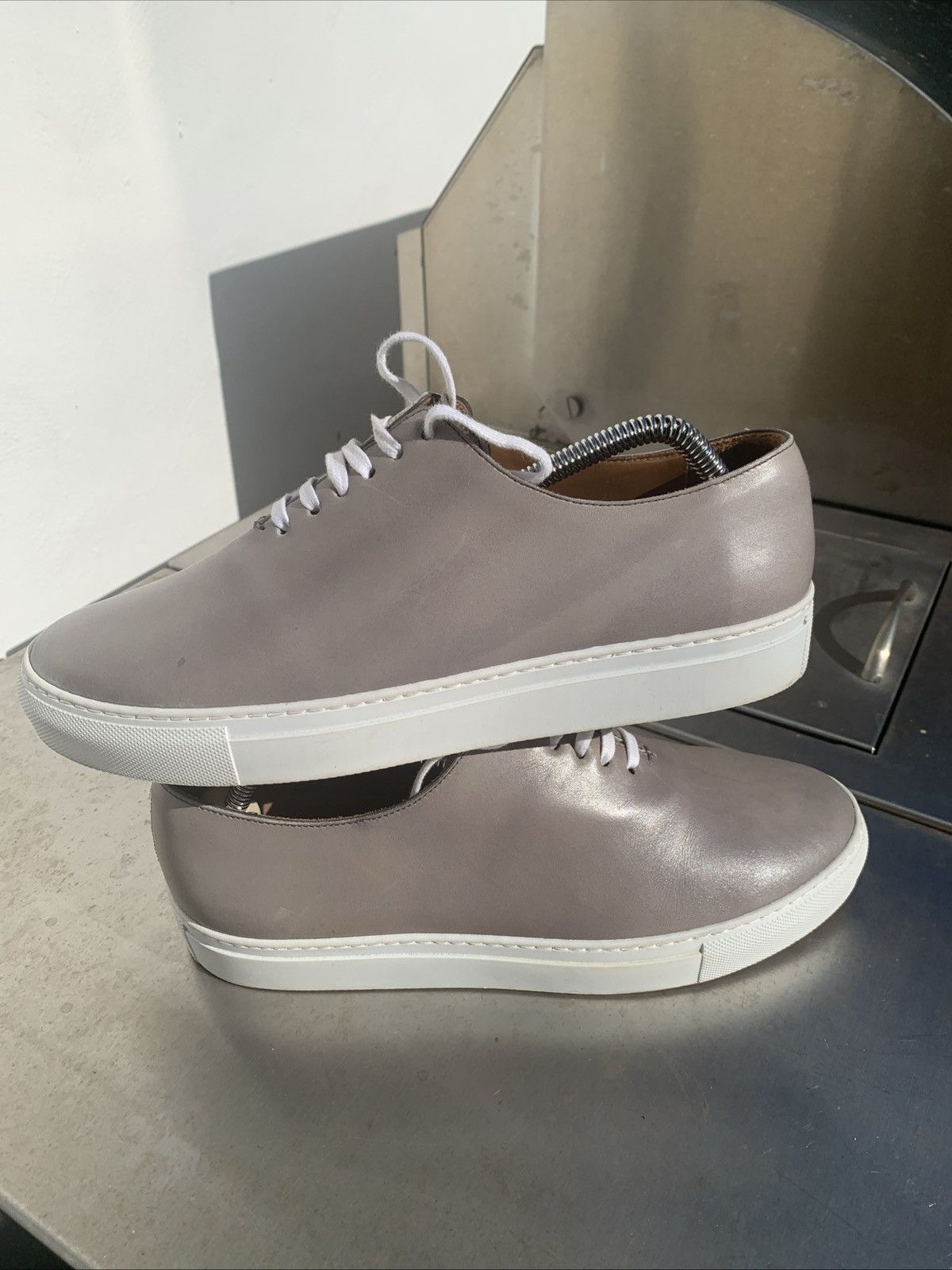 Septieme Largeur New Septieme Largeur Gray Calf Sneakers UK6/US7/EU40 Size US 7 / EU 40 - 4 Thumbnail
