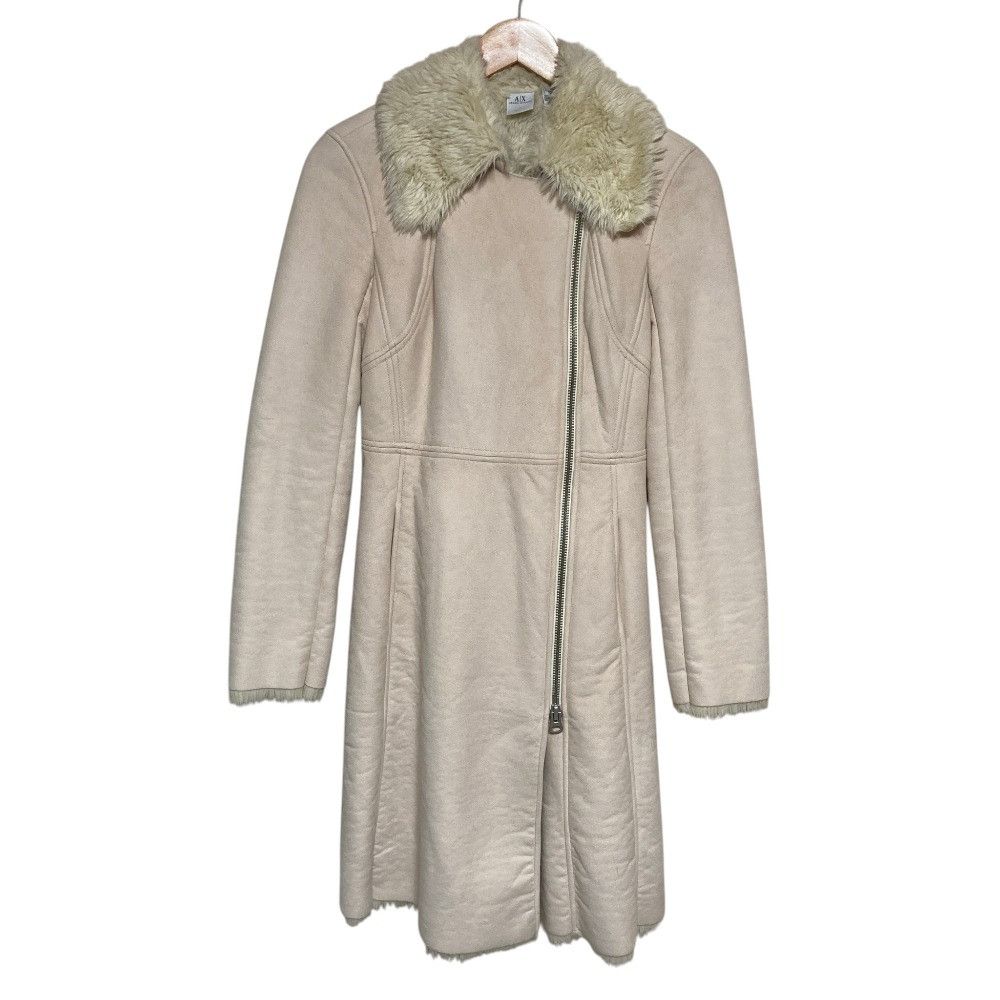 Armani Armani Armani Exchange Faux Shearling Coat Plastic / Synthetic Outerwear DUTY FREE for USA Size ONE SIZE - 1 Thumbnail