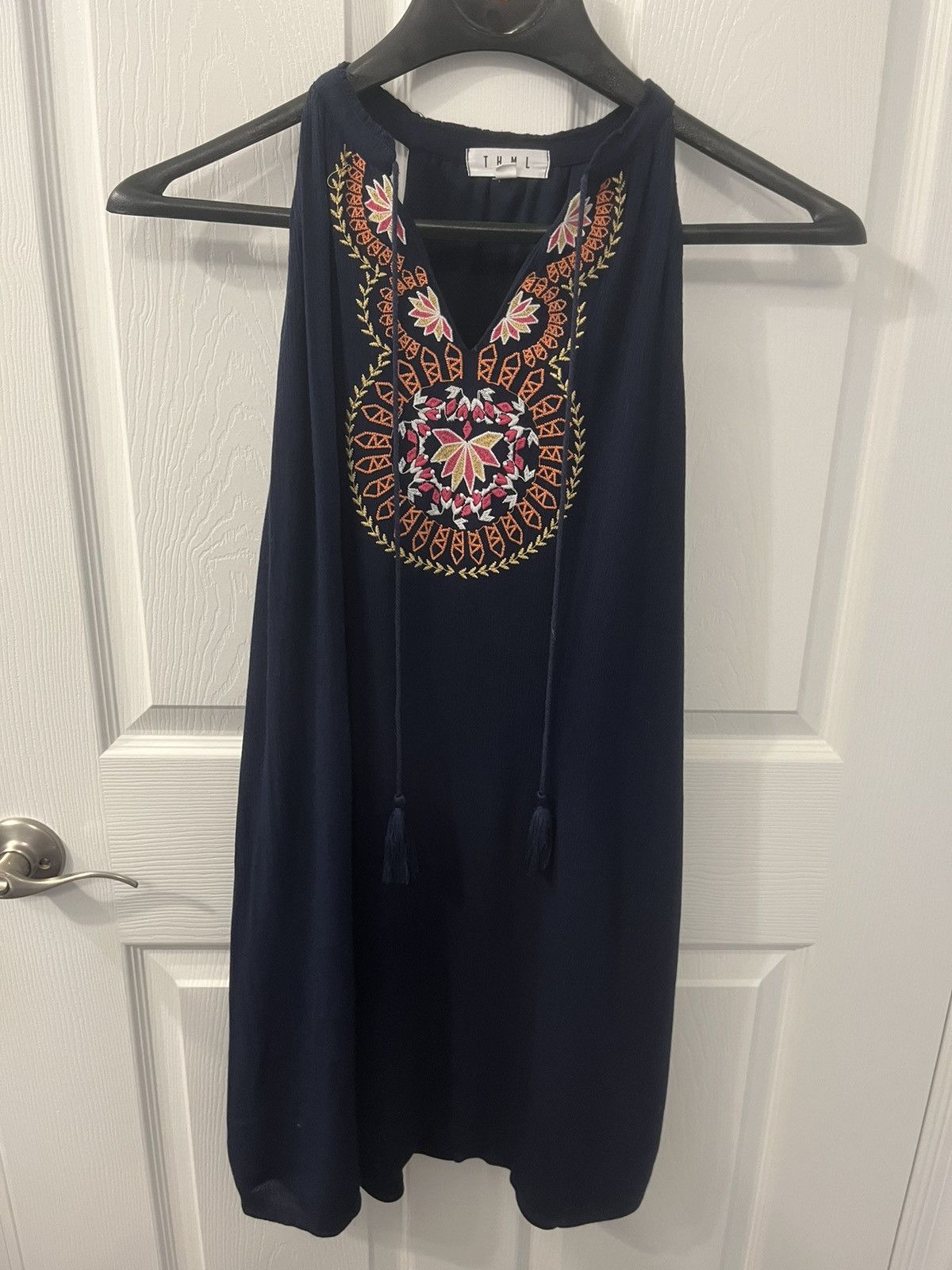 Other THML size XXL boho sleeveless blue dress Size XXL / US 16-18 / IT 52-54 - 1 Thumbnail