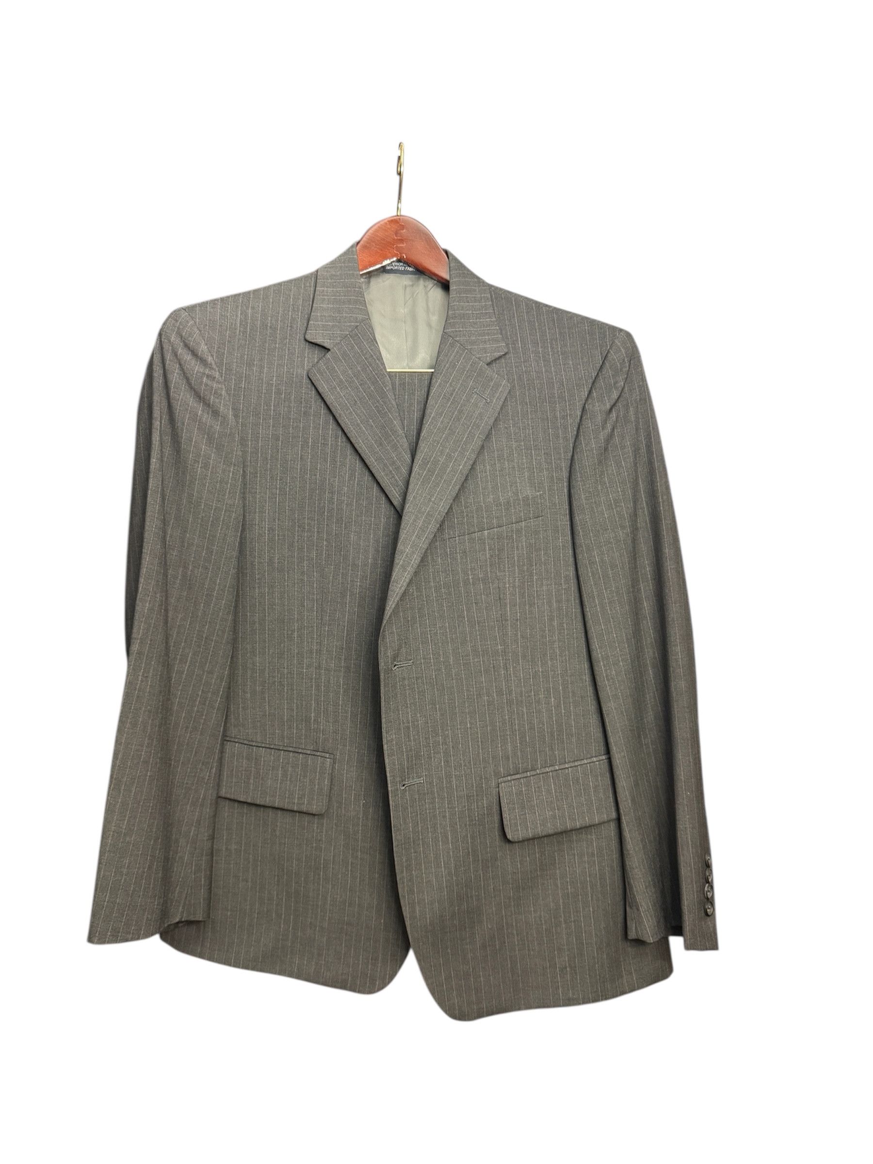 Nautica Nautica Charcoal Pinstripe Suit 100% WOOL 40s Size 40S - 1 Thumbnail
