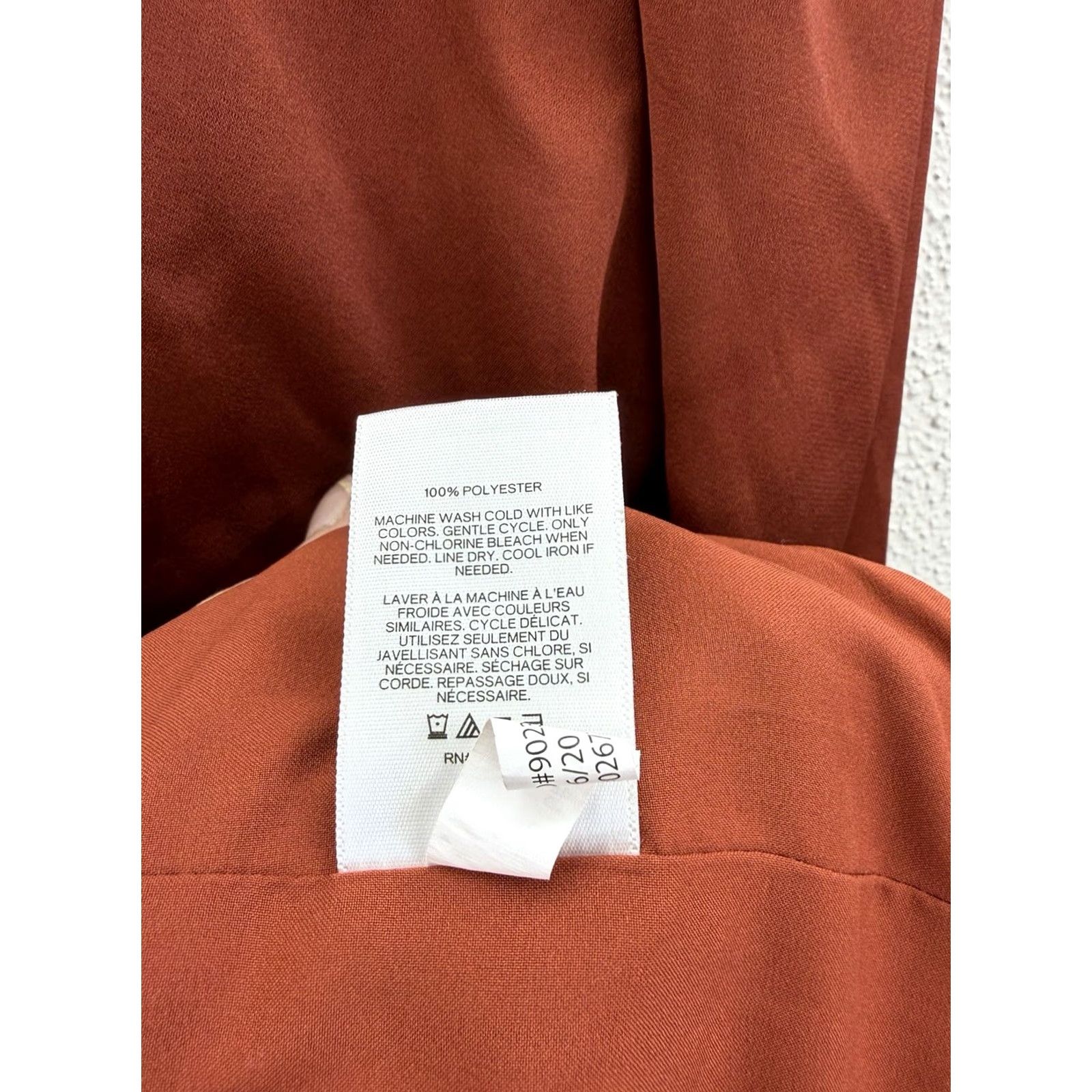 Express Express Blazer Shirt Womens Large Orange Long Sleeve Open Front Lined Size L / US 10 / IT 46 - 7 Thumbnail